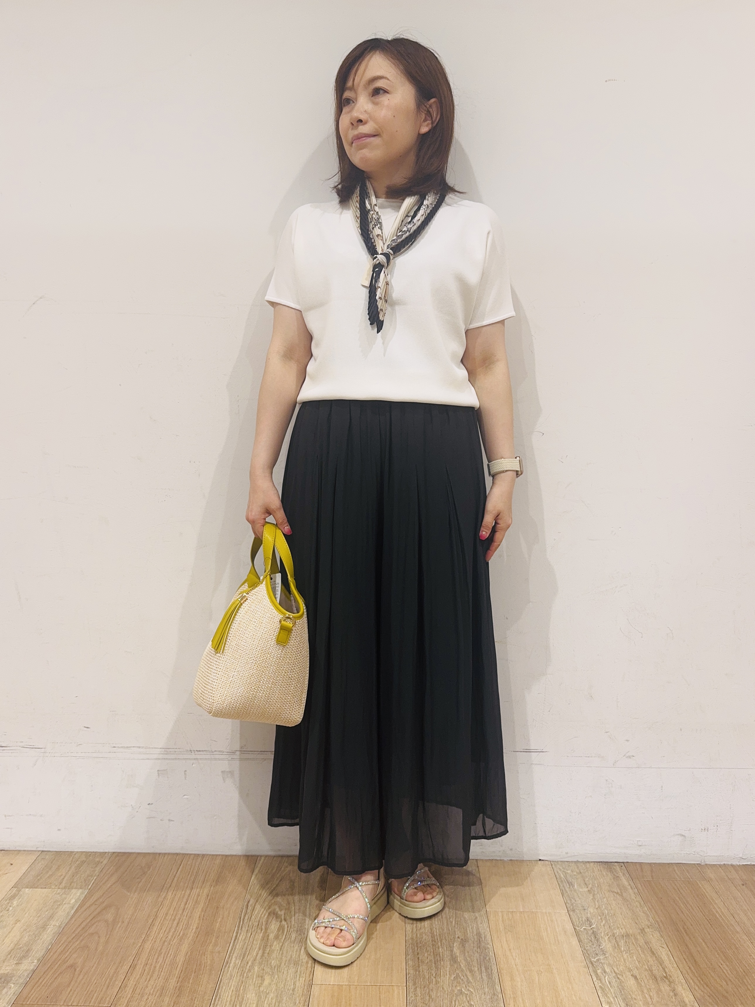 miさんの「grove｜【吸水速乾・通気性・洗える】衿付きハーフジャケット」を使ったコーディネート