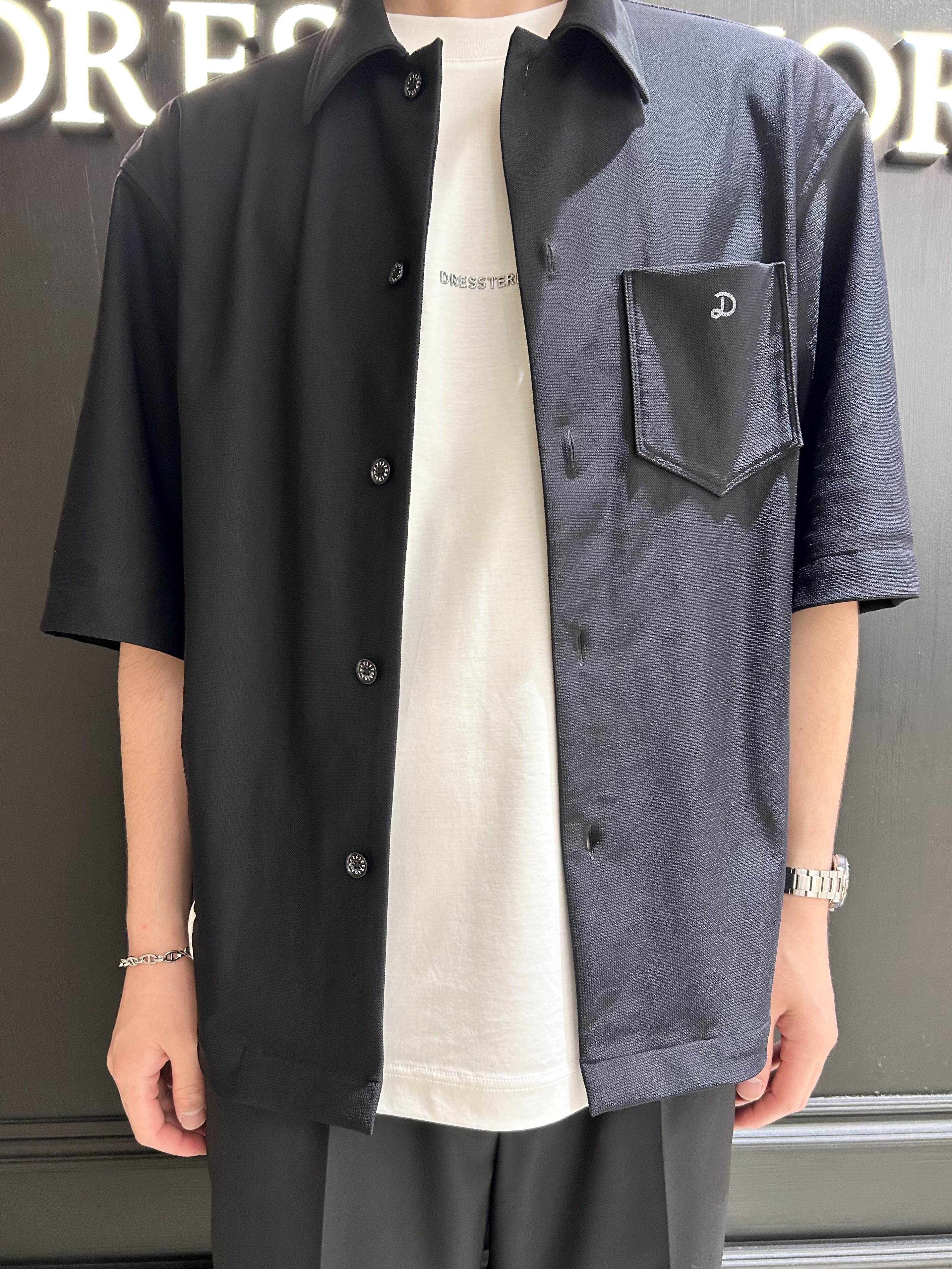 千葉亮太さんの「DRESSTERIOR｜【接触冷感／抗菌防臭／消臭】ICE CLEAR COTTON NINEストリートTシャツ」を使ったコーディネート