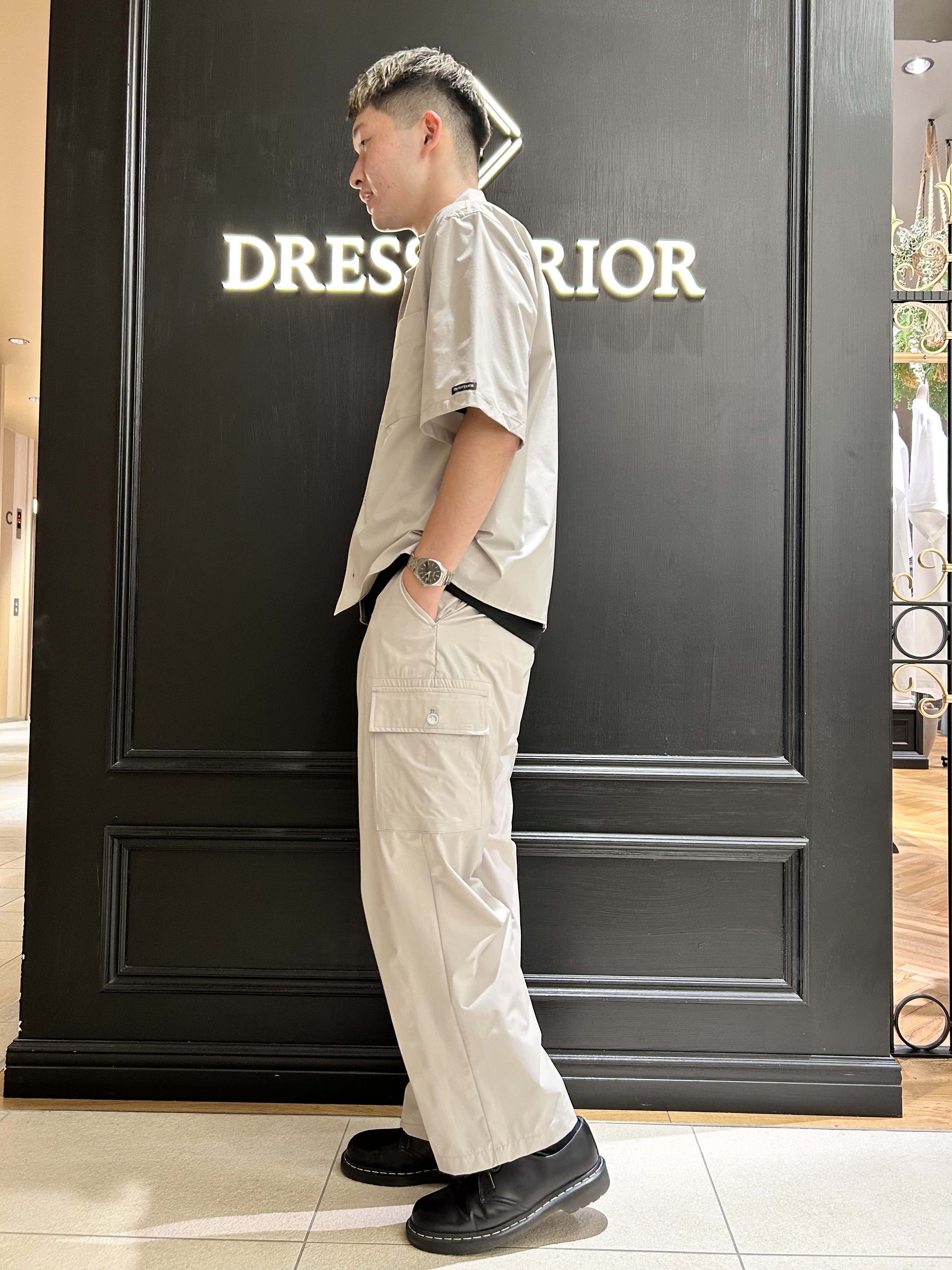 千葉亮太さんの「DRESSTERIOR｜【接触冷感／抗菌防臭／消臭】ICE CLEAR COTTON ポケットTシャツ」を使ったコーディネート