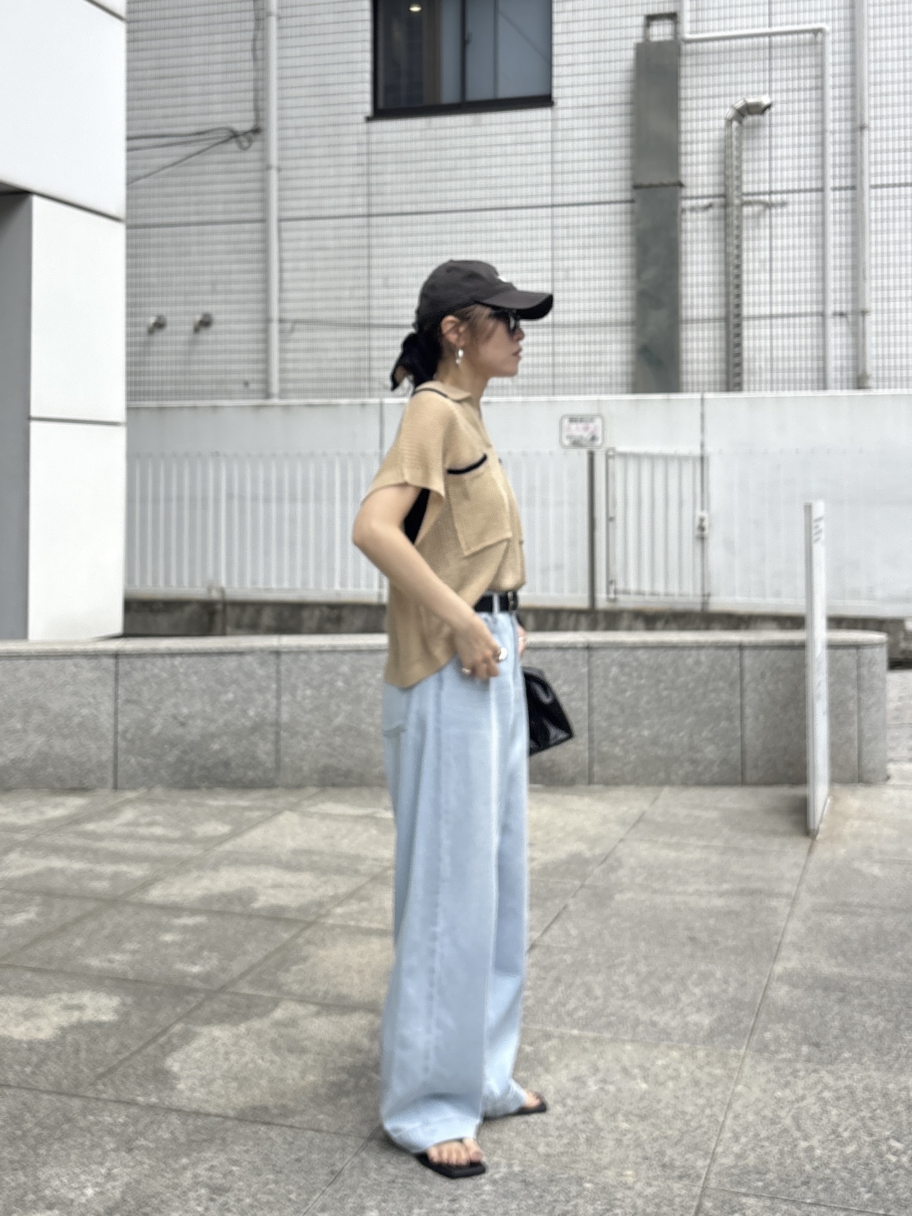 kotakiさんの「INDIVI｜メッシュポロドルマンニット」を使ったコーディネート