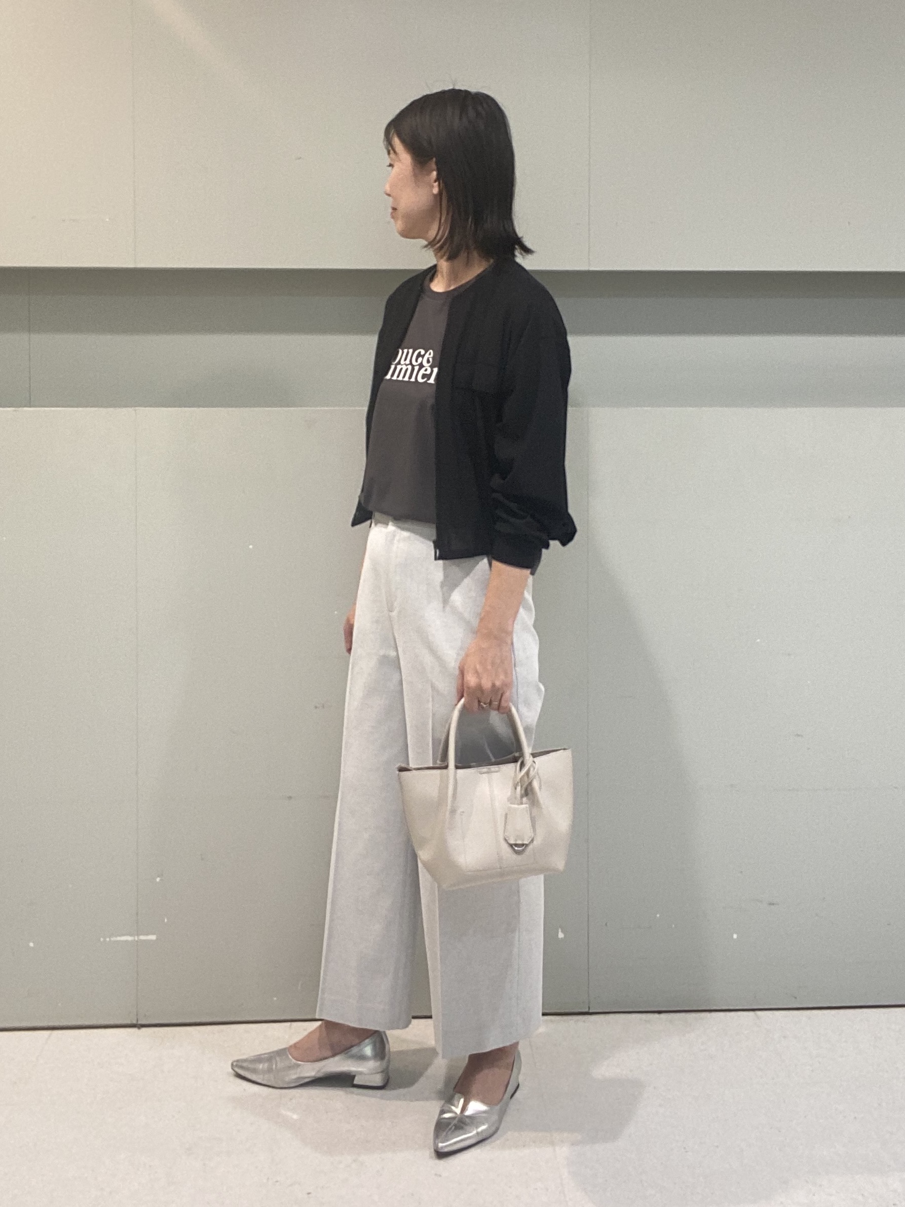 hitomiさんの「UNTITLED｜コットンロゴTシャツ」を使ったコーディネート