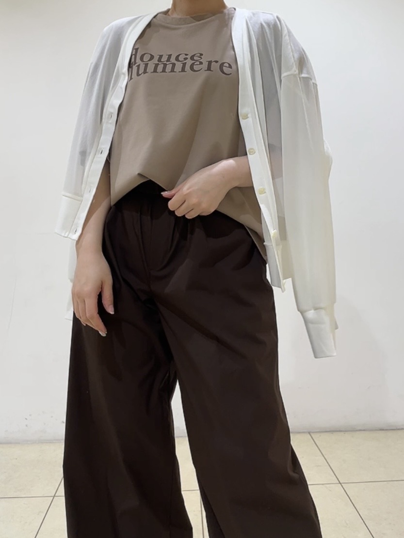 watanabeさんの「UNTITLED｜【7色展開/ゆったり/ショート丈】シアートリコットカーディガン」を使ったコーディネート