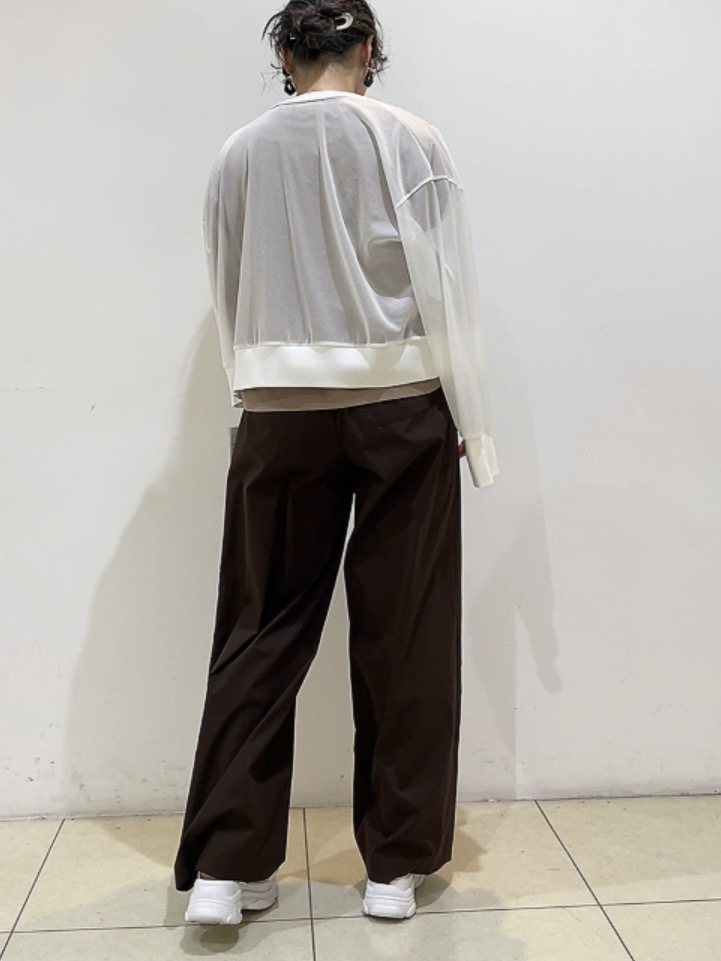 watanabeさんの「UNTITLED｜【7色展開/ゆったり/ショート丈】シアートリコットカーディガン」を使ったコーディネート