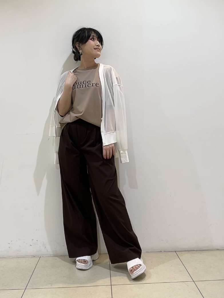 watanabeさんの「UNTITLED｜【7色展開/ゆったり/ショート丈】シアートリコットカーディガン」を使ったコーディネート