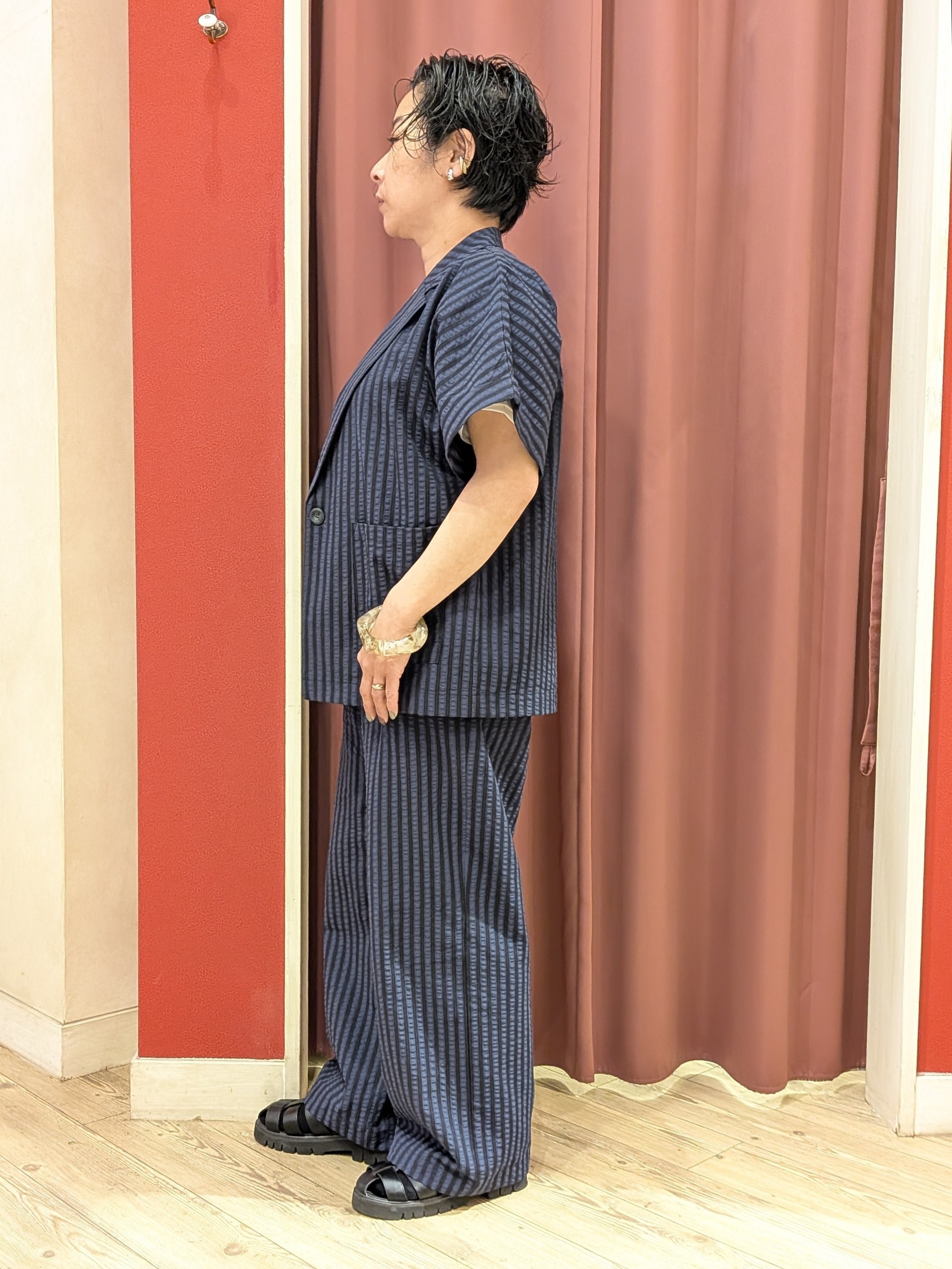 cameさんの「SHOO･LA･RUE｜【ひんやり/S-LL/洗濯機可】色・柄選べる お袖チュールレイヤード プリントアソートTシャツ」を使ったコーディネート
