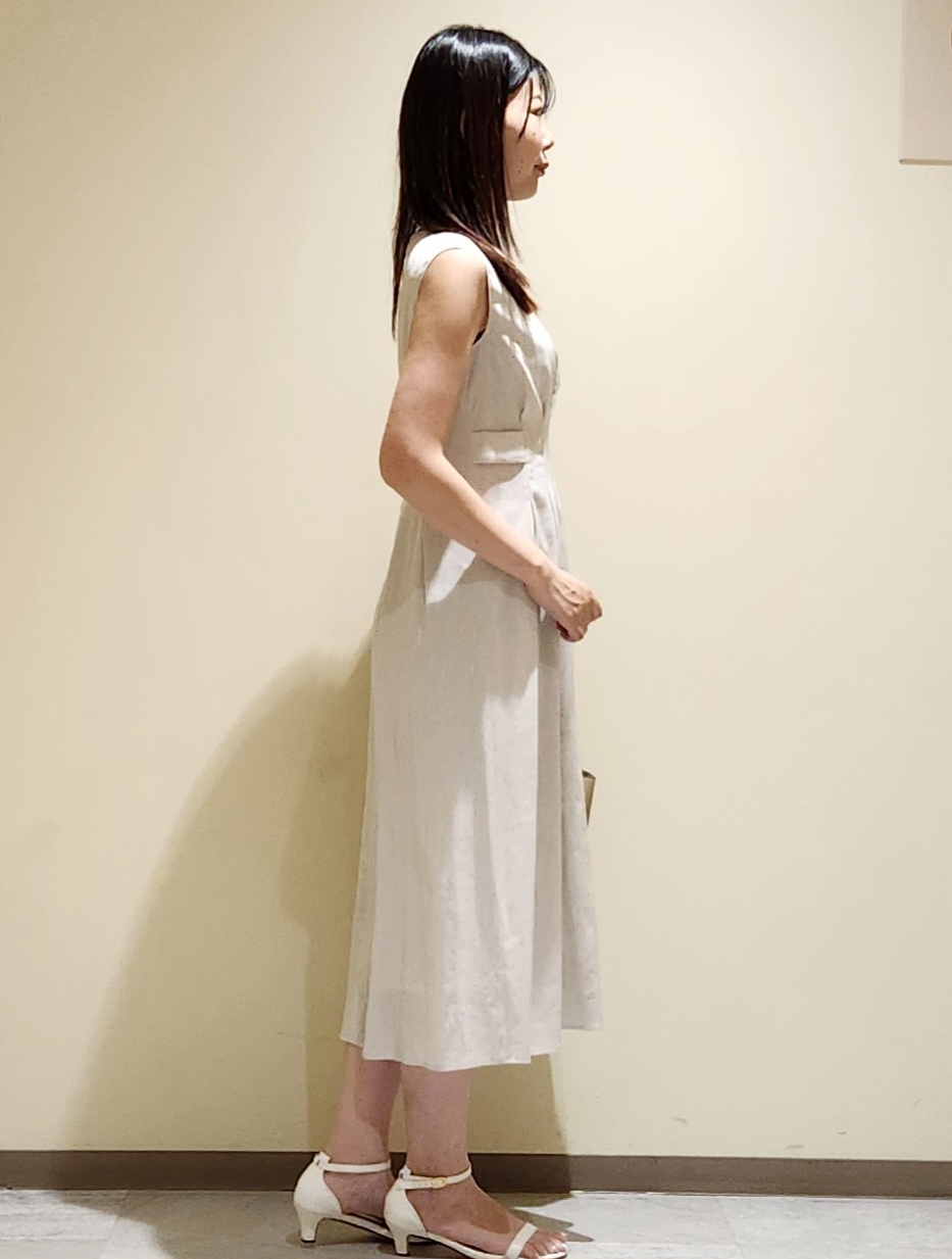 yukaさんの「COUP DE CHANCE｜【手洗い可／日本製】ノースリーブフレアワンピース」を使ったコーディネート