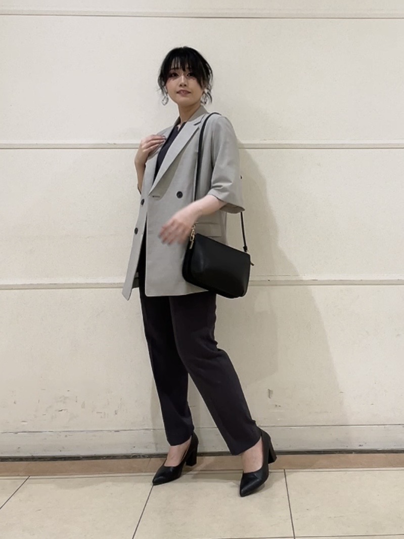 watanabeさんの「UNTITLED｜【シワになりにくい/セットアップ可/接触冷感】ハーフスリーブジャケット」を使ったコーディネート