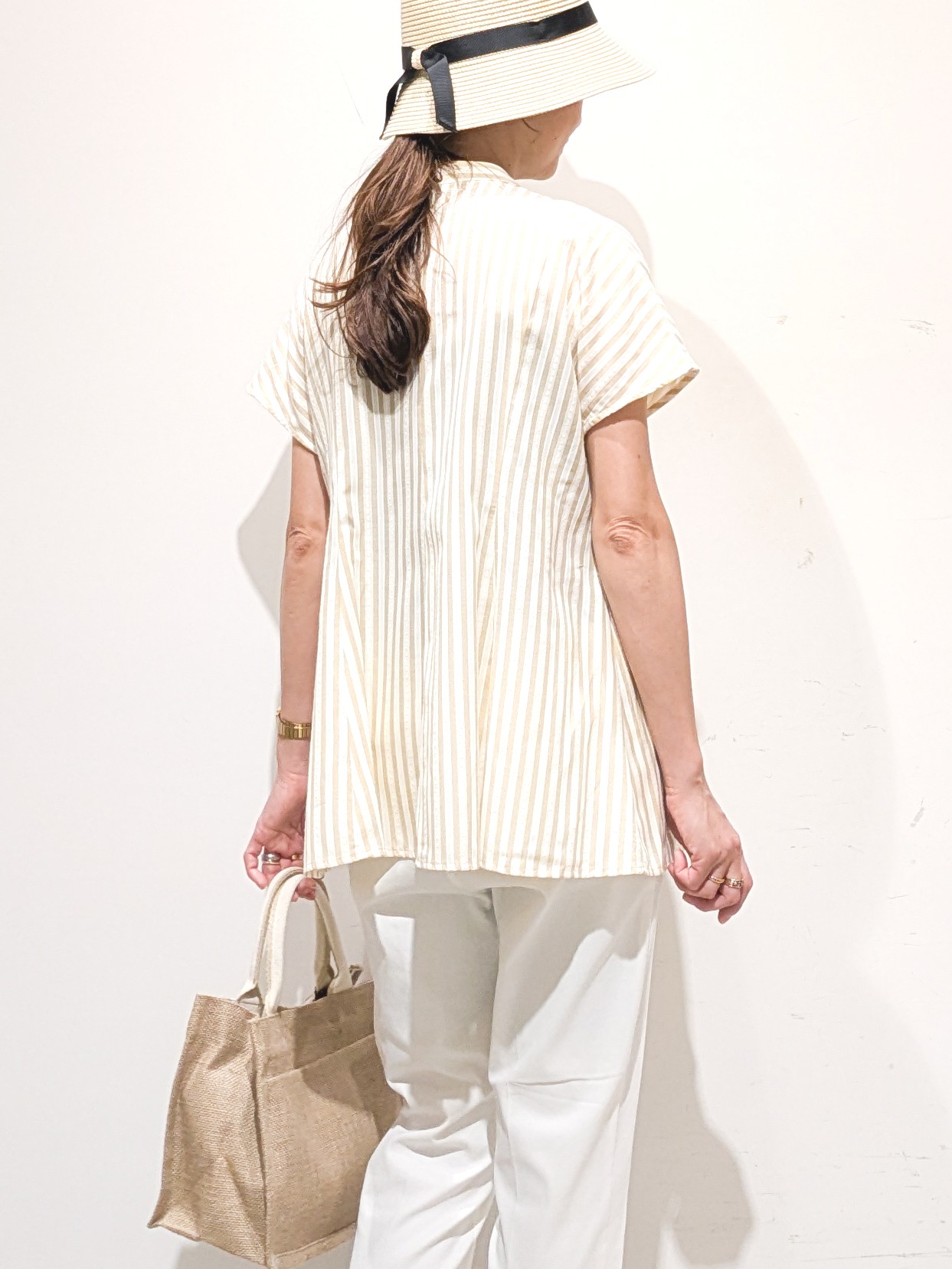 machiさんの「OPAQUE.CLIP｜フレンチペプラムブラウス【イージーアイロン／洗濯機OK】」を使ったコーディネート