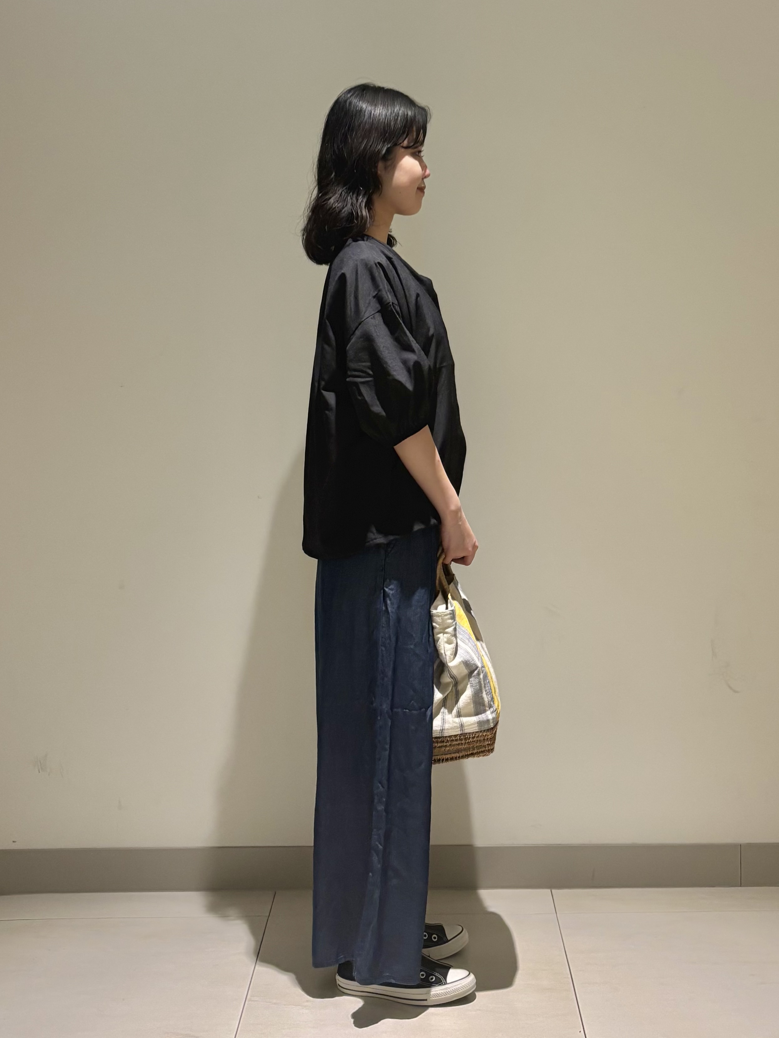 mayuさんの「Dessin｜【接触冷感/UVカット】美光沢ノースリーブカットソー」を使ったコーディネート