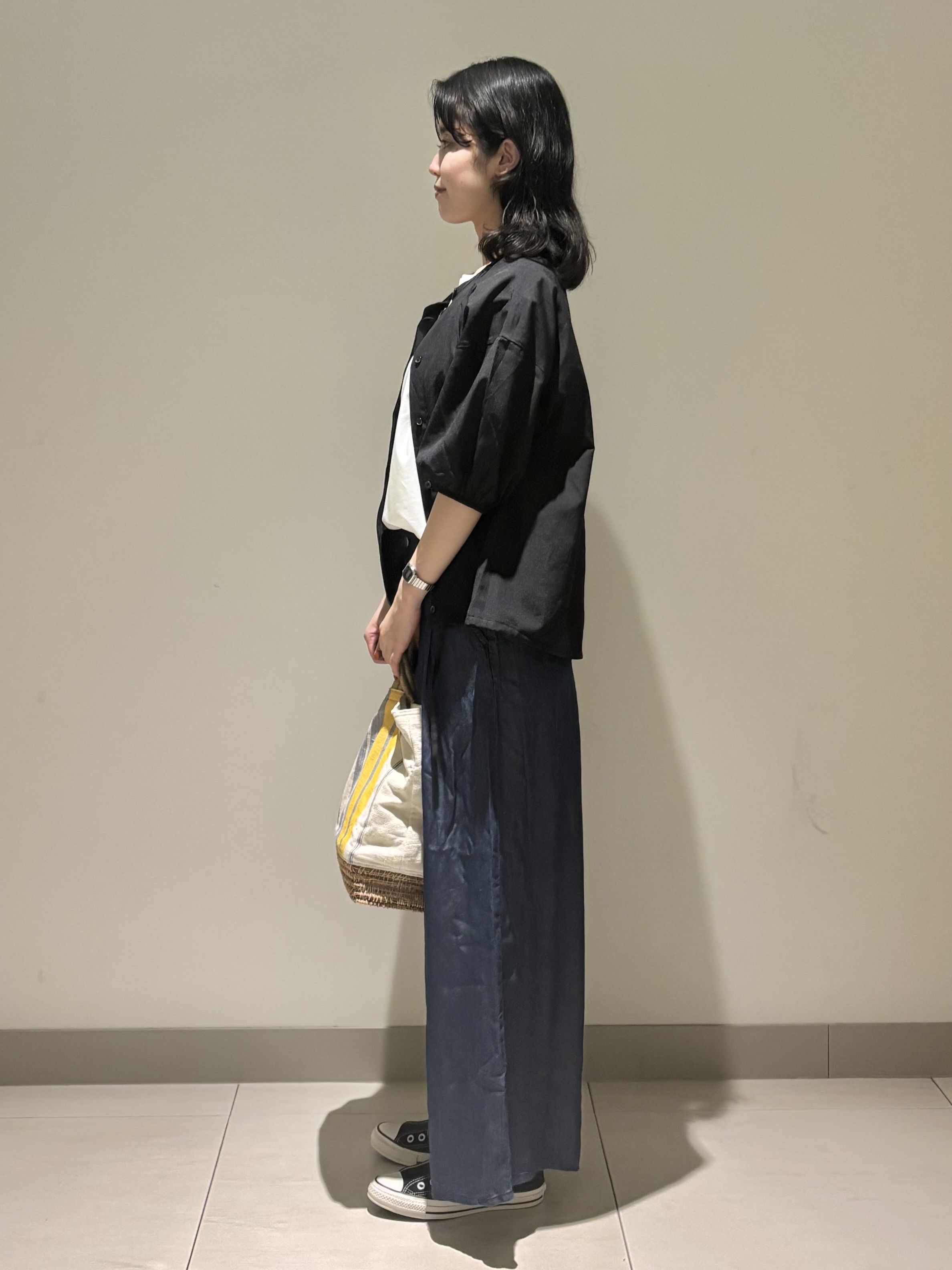 mayuさんの「Dessin｜【接触冷感/UVカット】美光沢ノースリーブカットソー」を使ったコーディネート