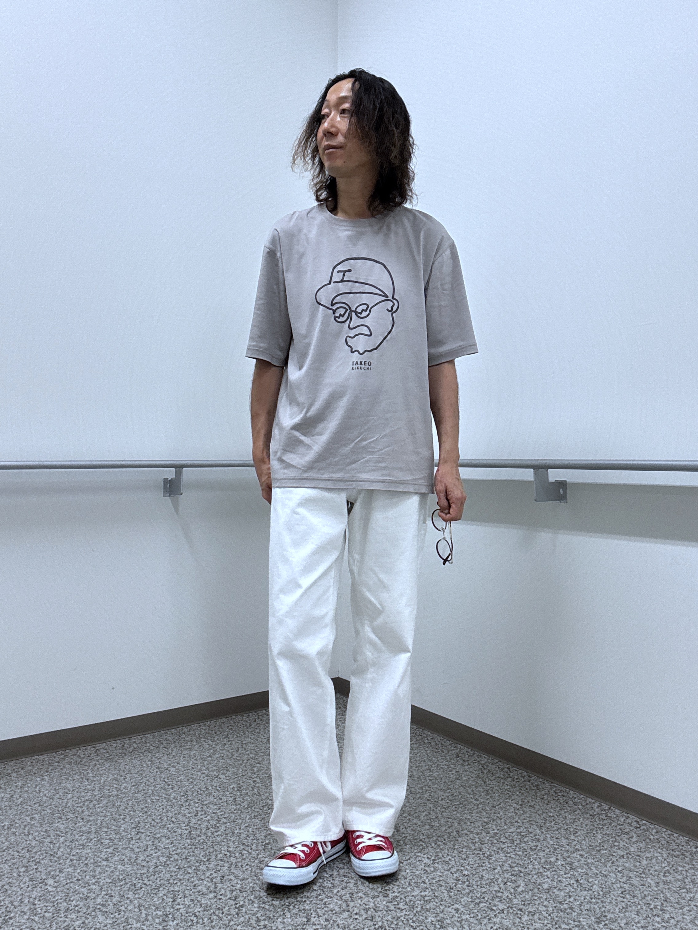 おーのさんの「TAKEO KIKUCHI｜【抗菌防臭】CALCULO（R）ジャージ ジャケット」を使ったコーディネート