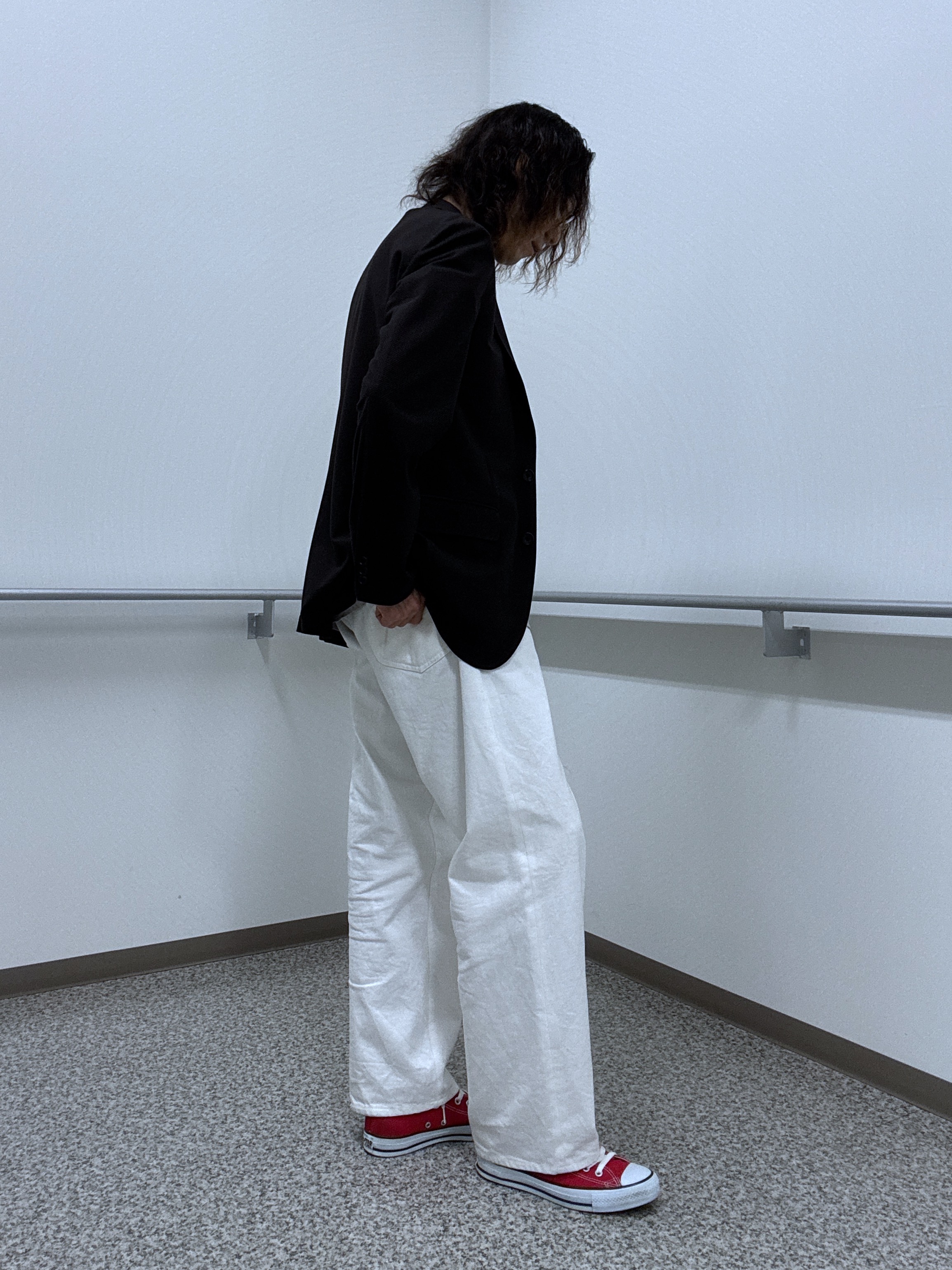 おーのさんの「TAKEO KIKUCHI｜【抗菌防臭】CALCULO（R）ジャージ ジャケット」を使ったコーディネート