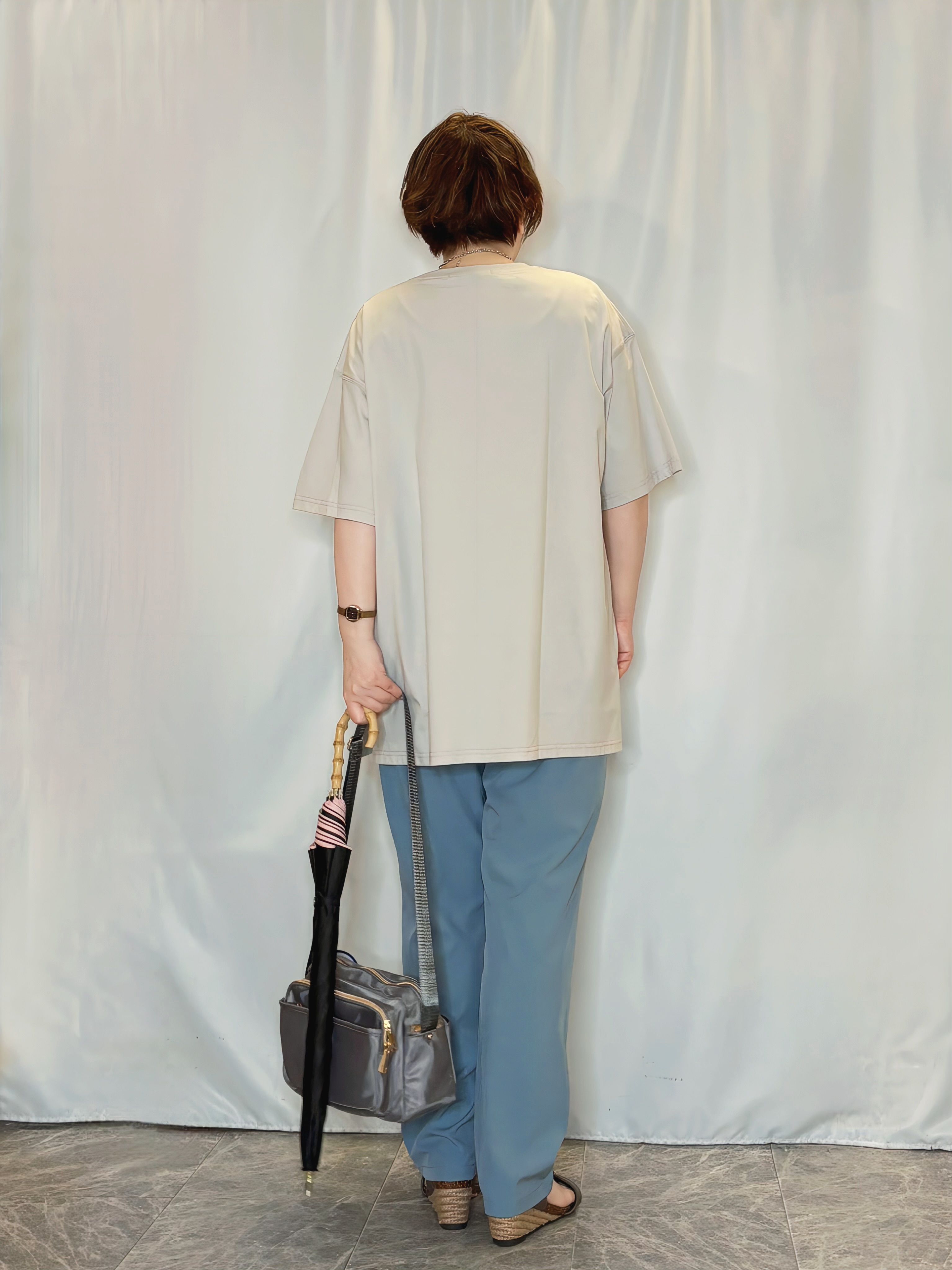 たみさんの「SHOO･LA･RUE｜【体型カバー】ゆるっとBIGアソートTシャツ」を使ったコーディネート