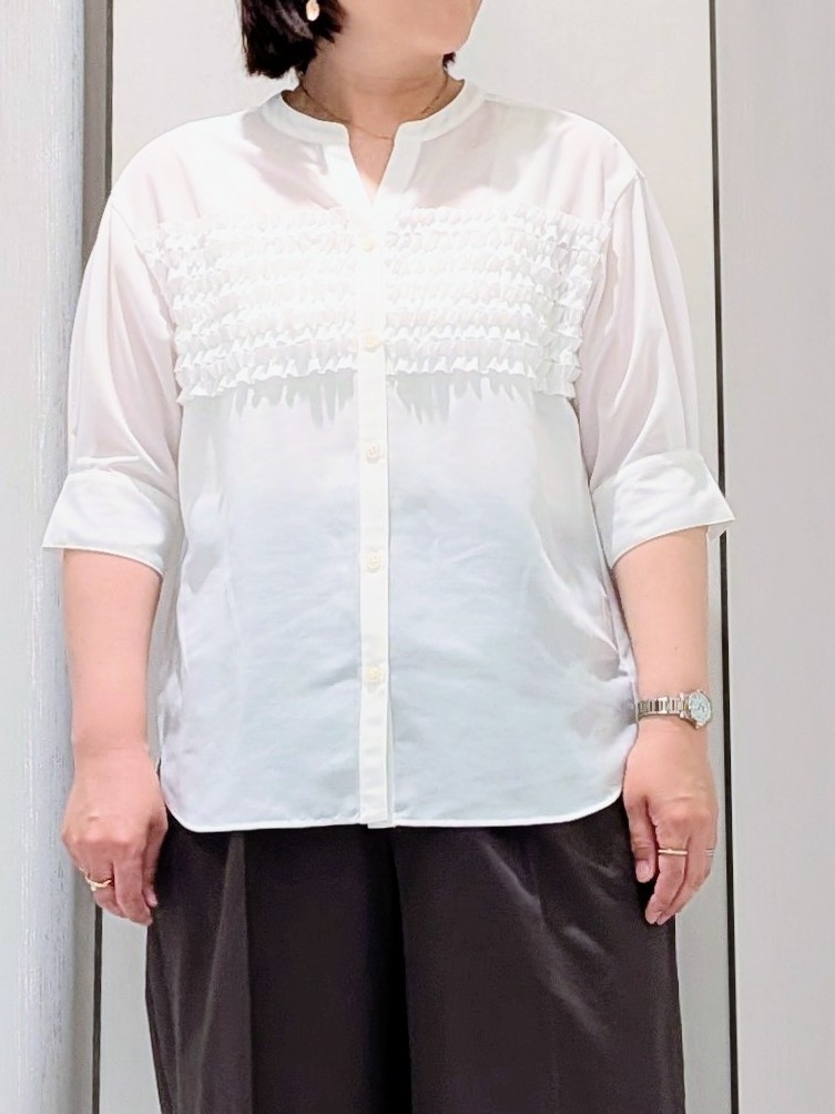 Onumaさんの「UNTITLED｜◆【程よいシアー感/洗える】エアリーバイオジャケット」を使ったコーディネート