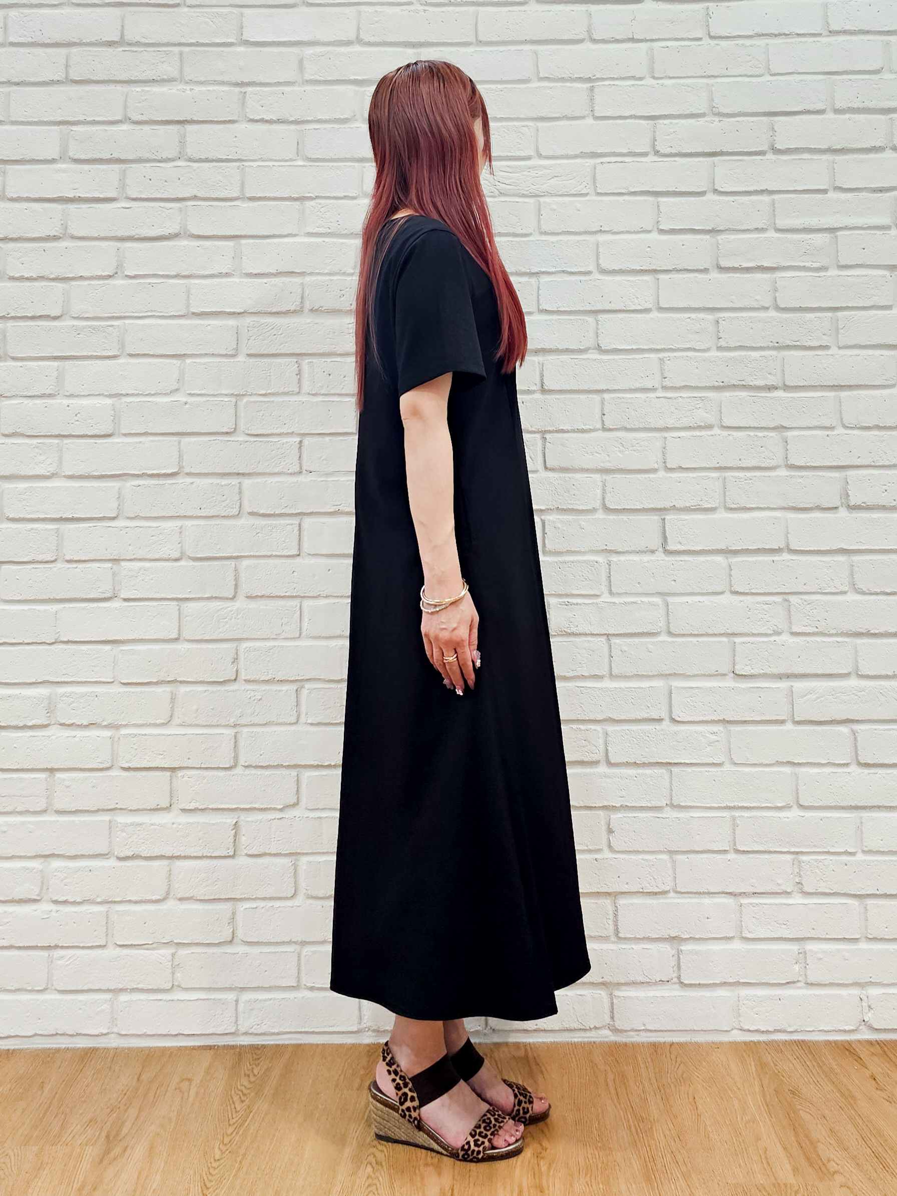 ゆゆさんの「SHOO･LA･RUE｜【S-LL/洗濯機可/セットアップ可】軽凛(かろりん) 切替ワンピース」を使ったコーディネート