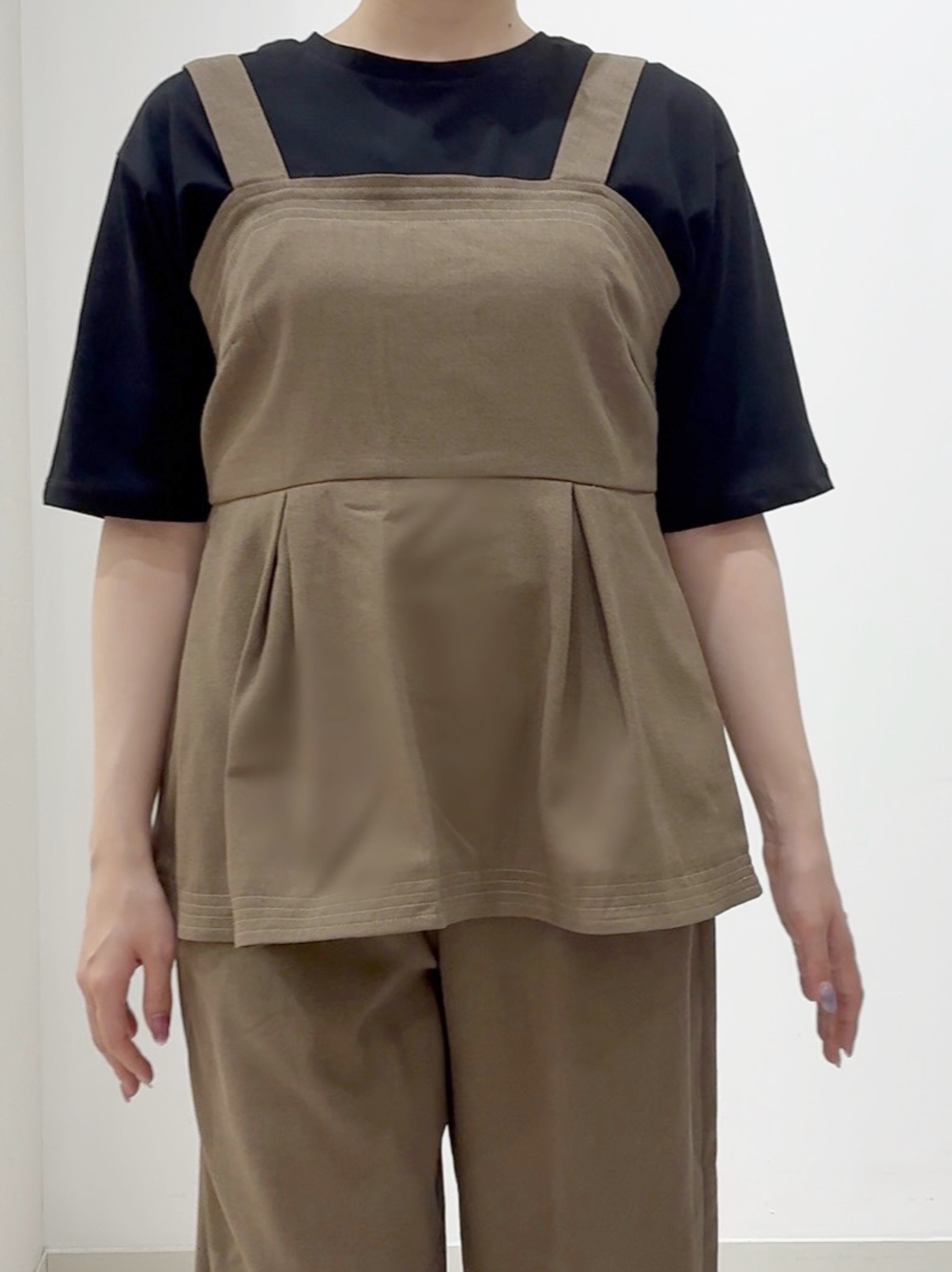 しかっちさんの「grove｜【UVカット/接触冷感】プリントアソート5分袖Tシャツ」を使ったコーディネート