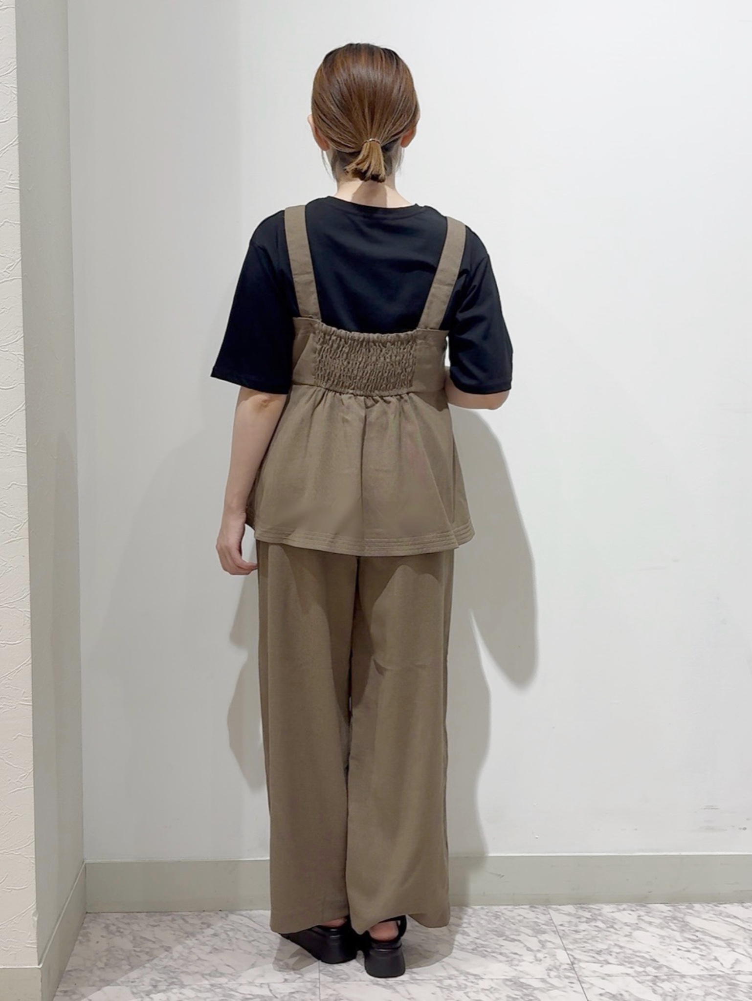 しかっちさんの「grove｜【UVカット/接触冷感】プリントアソート5分袖Tシャツ」を使ったコーディネート