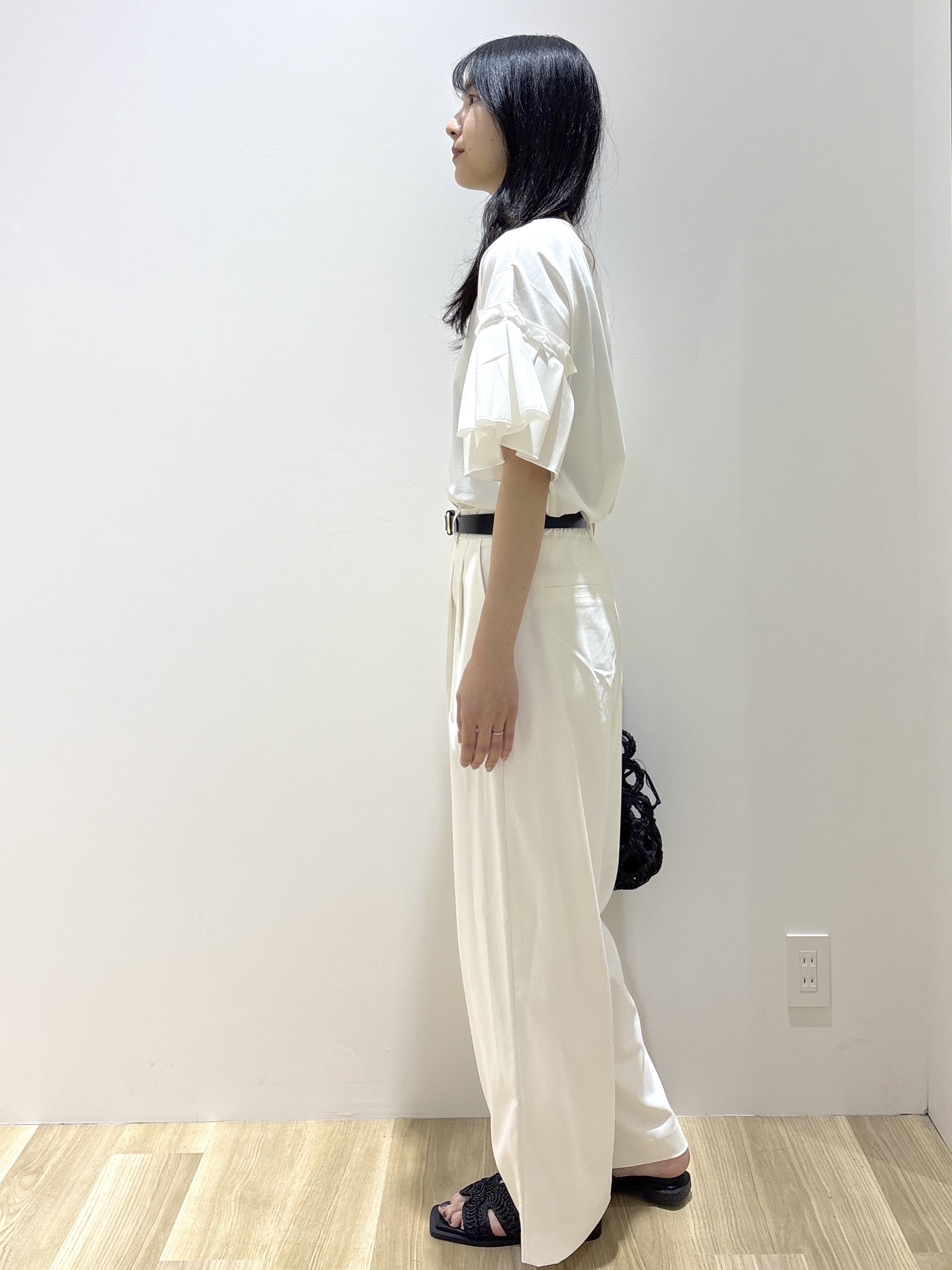 sachikoさんの「OPAQUE.CLIP｜【接触冷感】タックスリーブカットソー《洗濯機OK》」を使ったコーディネート