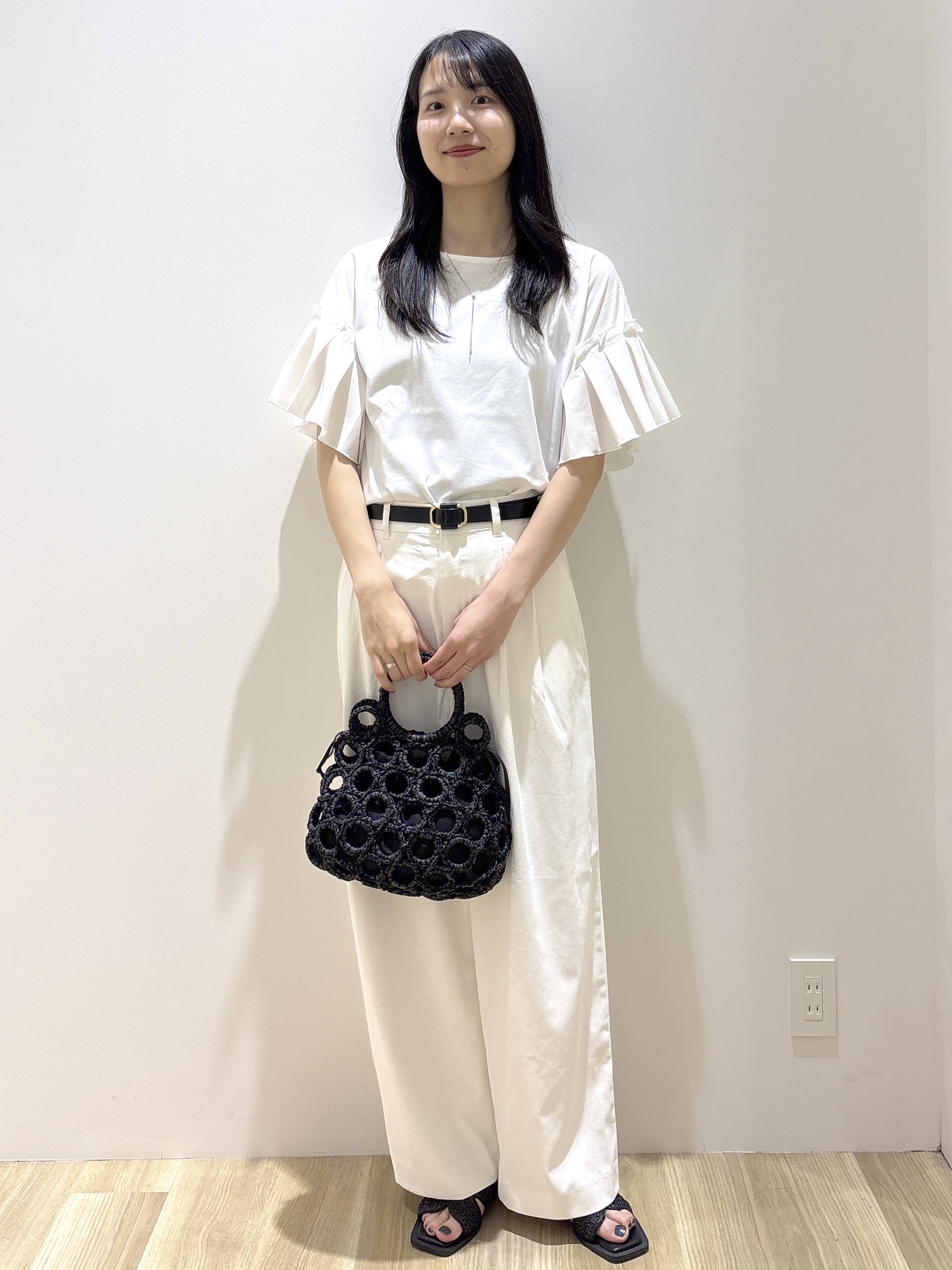 sachikoさんの「OPAQUE.CLIP｜【接触冷感】タックスリーブカットソー《洗濯機OK》」を使ったコーディネート