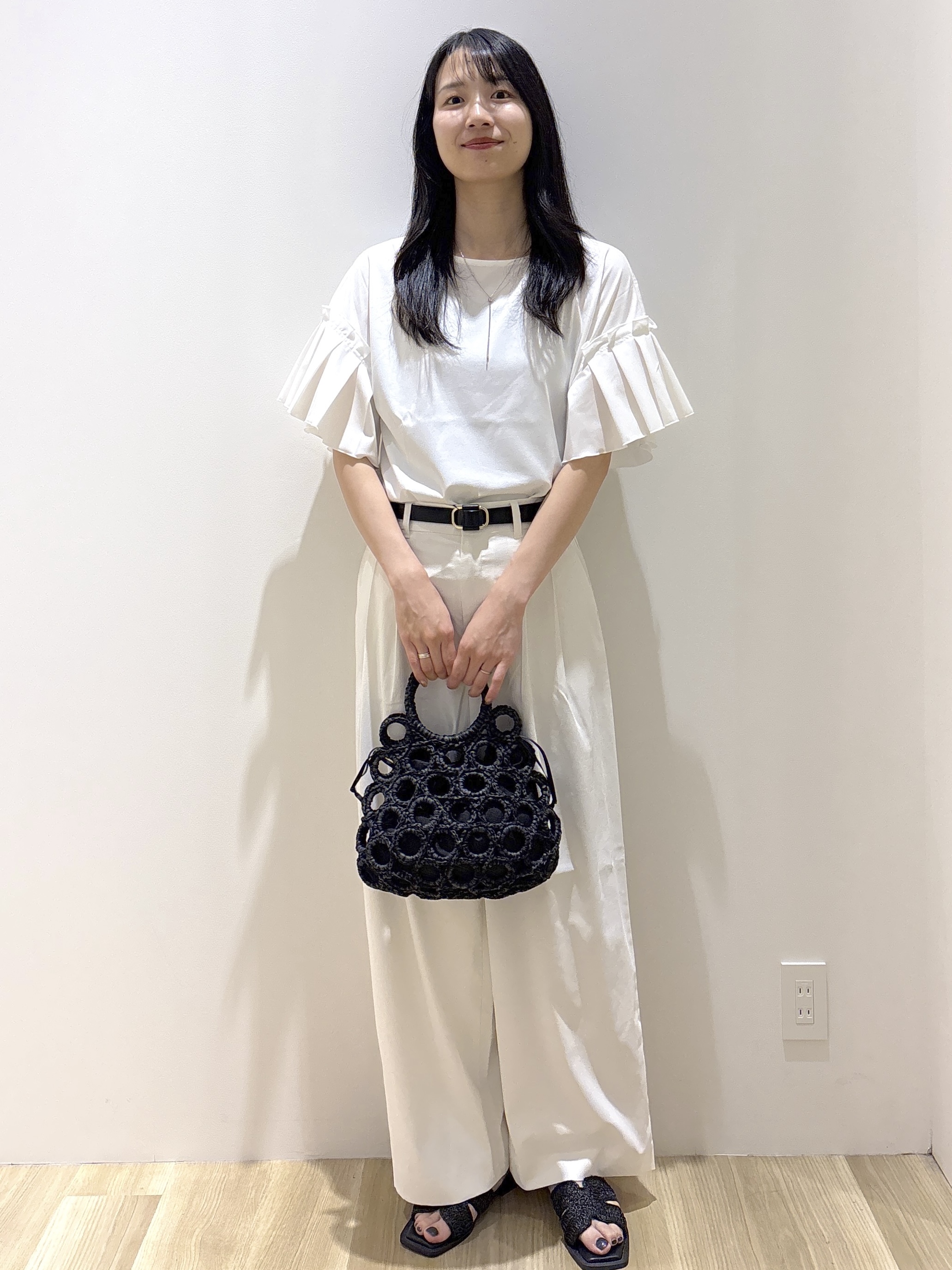 sachikoさんの「OPAQUE.CLIP｜【接触冷感】タックスリーブカットソー《洗濯機OK》」を使ったコーディネート