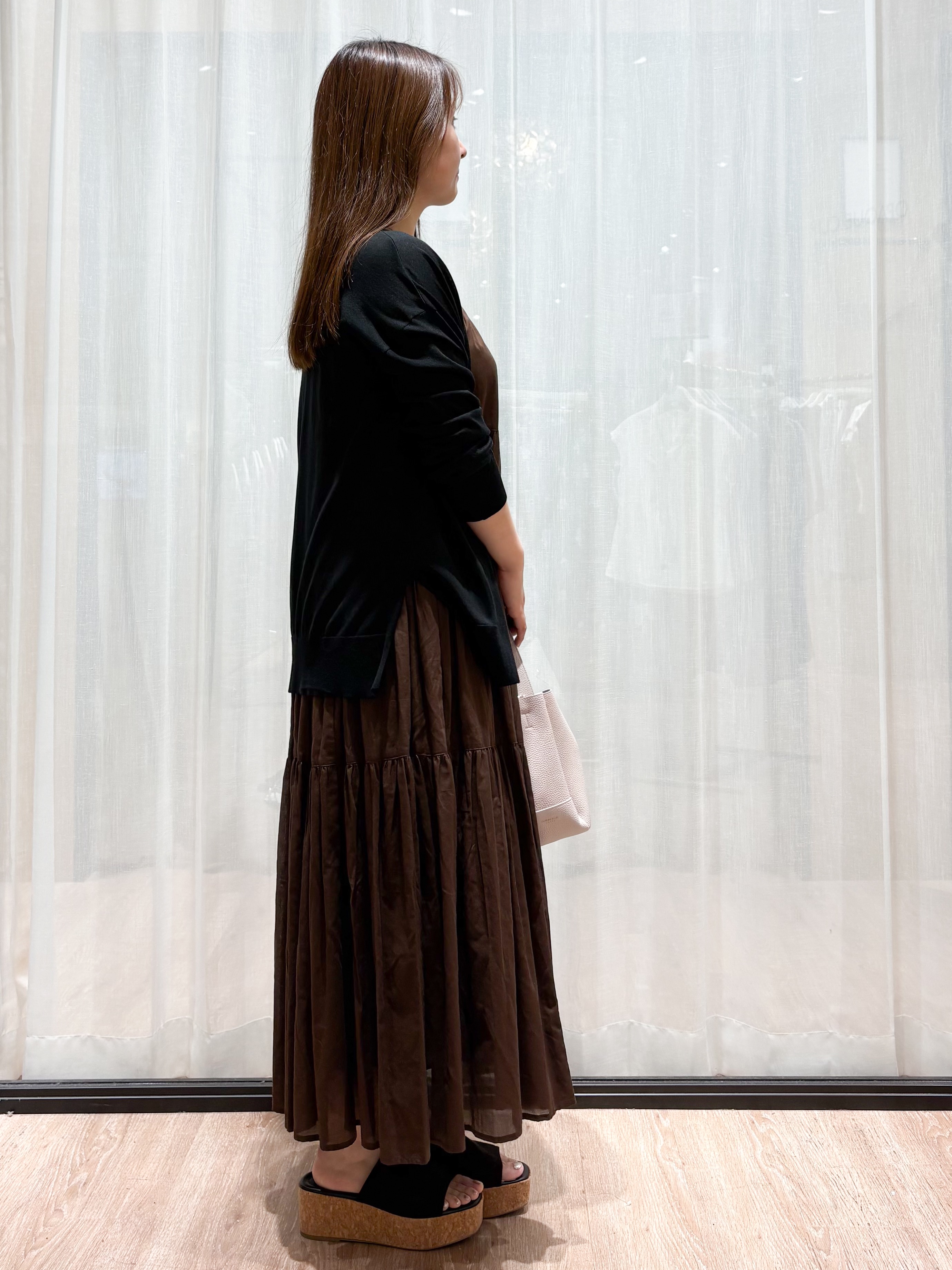 かなさんの「OPAQUE.CLIP｜【接触冷感】ニットカーディガン《洗濯機OK／抗ピリング》」を使ったコーディネート