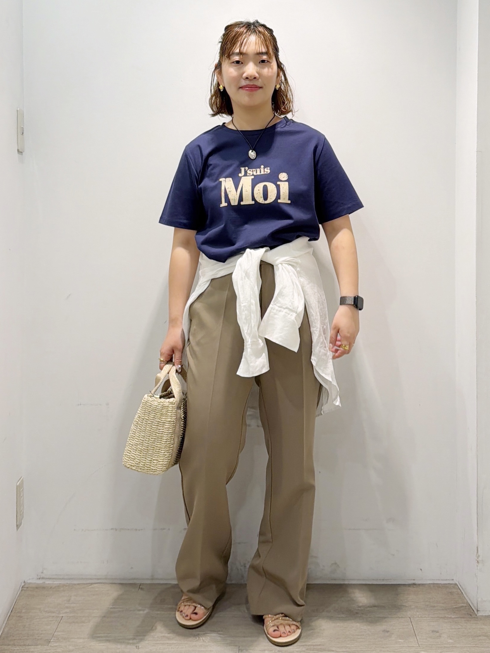 sumicaさんの「OPAQUE.CLIP｜アソートロゴTシャツ【洗濯機OK】」を使ったコーディネート