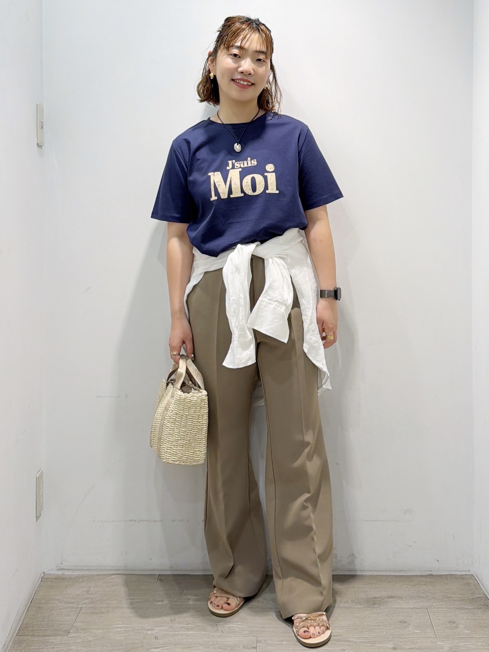 sumicaさんの「OPAQUE.CLIP｜アソートロゴTシャツ【洗濯機OK】」を使ったコーディネート