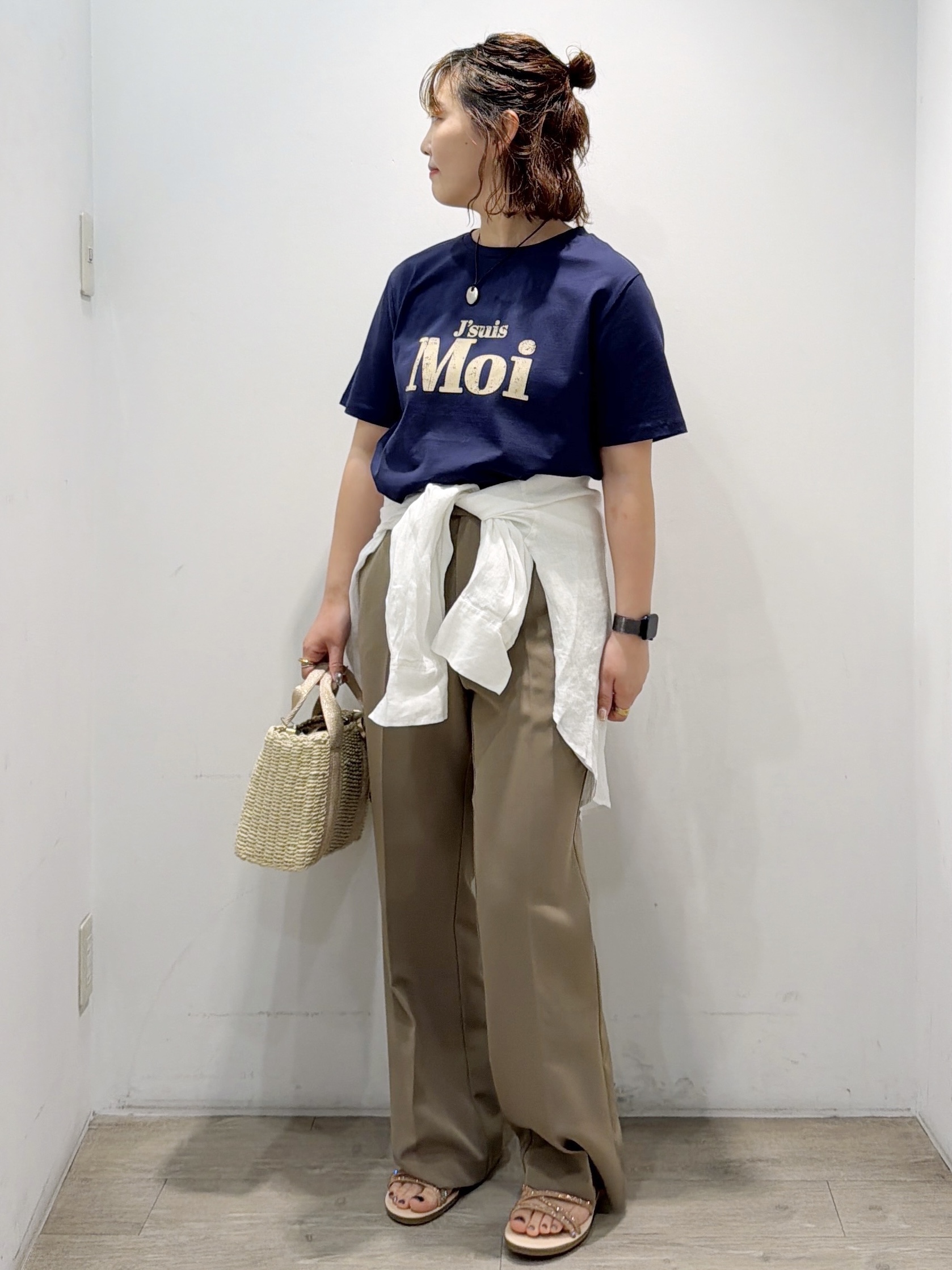 sumicaさんの「OPAQUE.CLIP｜アソートロゴTシャツ【洗濯機OK】」を使ったコーディネート