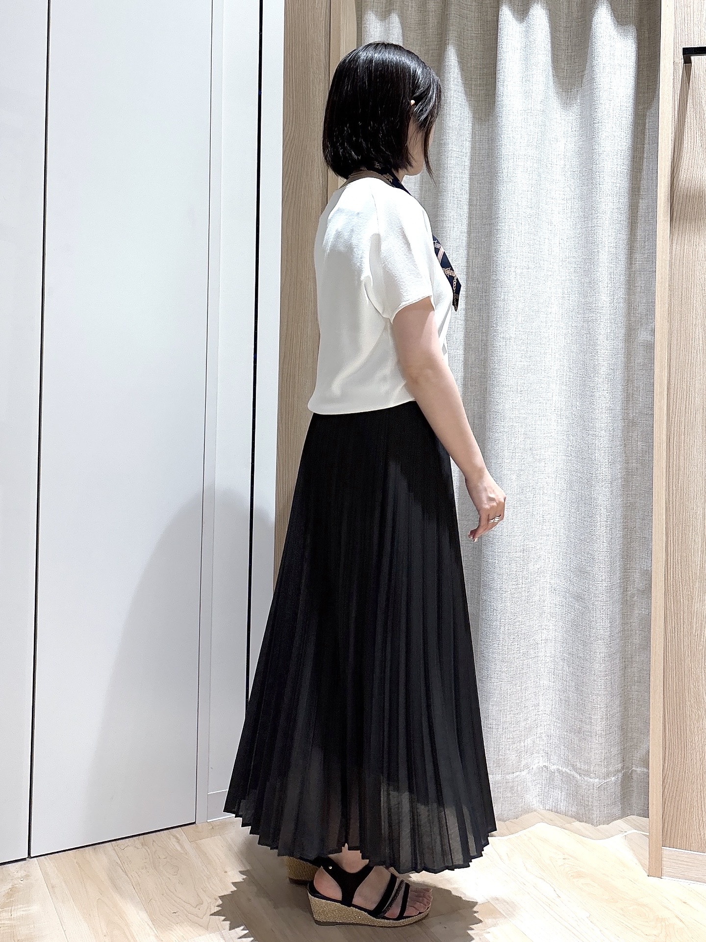 まぁさんさんの「grove｜【シリーズ累計36万枚！名品ニット】やわらかドライタッチ ドルマンニット」を使ったコーディネート