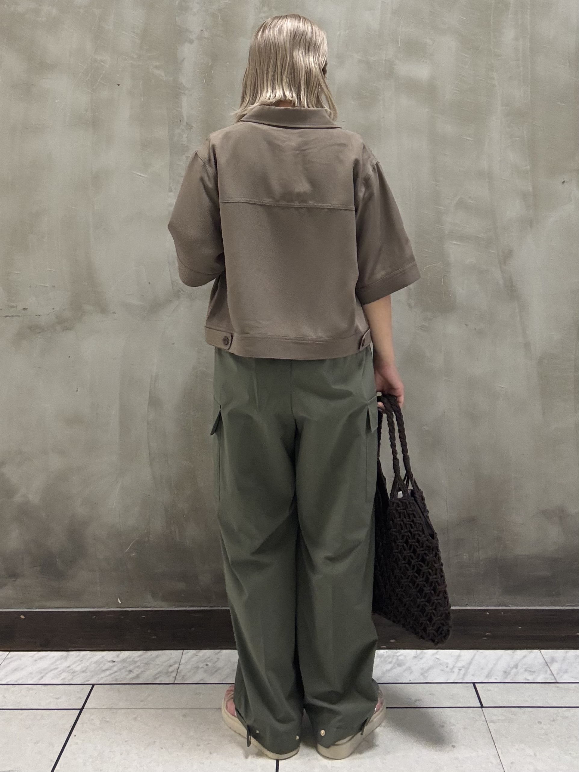 minaさんの「grove｜【吸水速乾・通気性・洗える】衿付きハーフジャケット」を使ったコーディネート