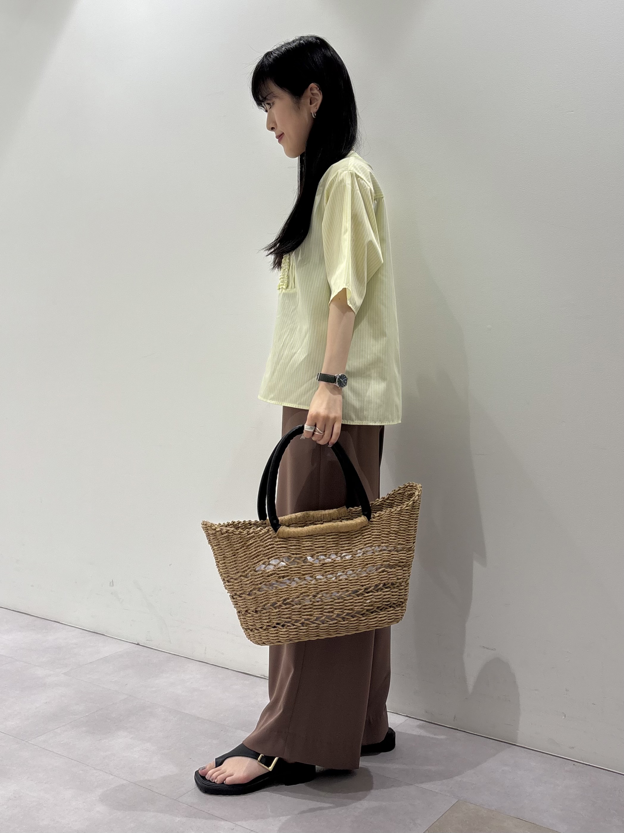 KEIKOさんの「INDIVI｜【UVケア／吸汗速乾／着映え】フリルピンタックブラウス」を使ったコーディネート