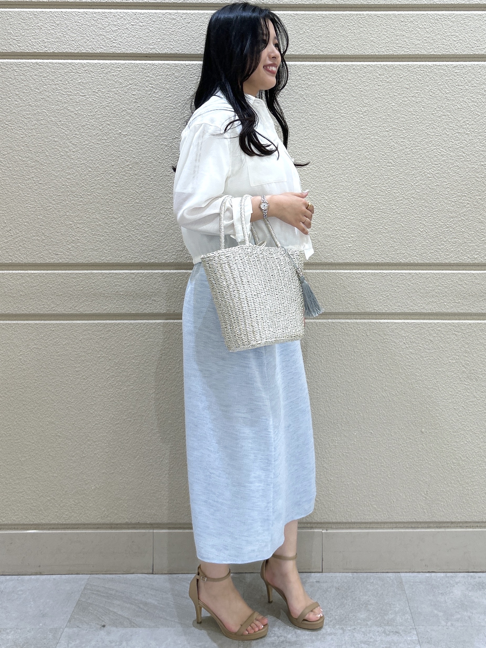 Momokaさんの「COUP DE CHANCE｜【手洗い可】クロップドシャツ」を使ったコーディネート