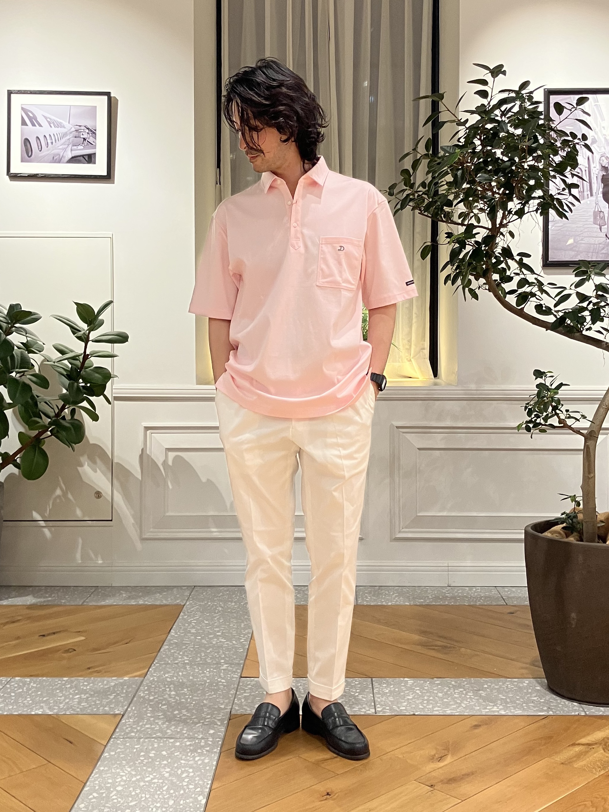 junyaさんの「DRESSTERIOR｜【接触冷感/抗菌防臭/消臭/Safari5月号掲載】ICE CLEAR COTTON オーバーフィッ」を使ったコーディネート
