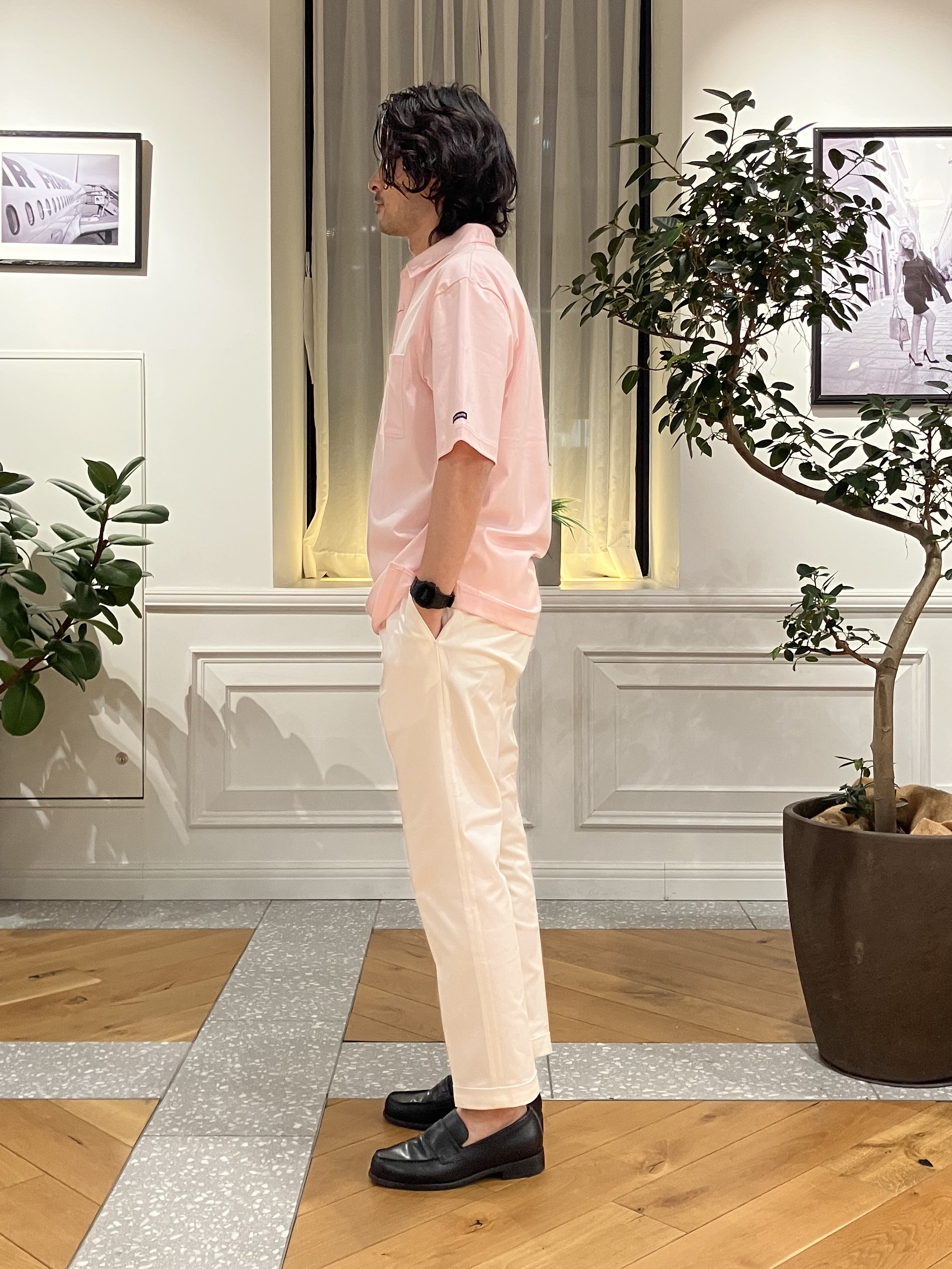 junyaさんの「DRESSTERIOR｜【接触冷感/抗菌防臭/消臭/Safari5月号掲載】ICE CLEAR COTTON オーバーフィッ」を使ったコーディネート