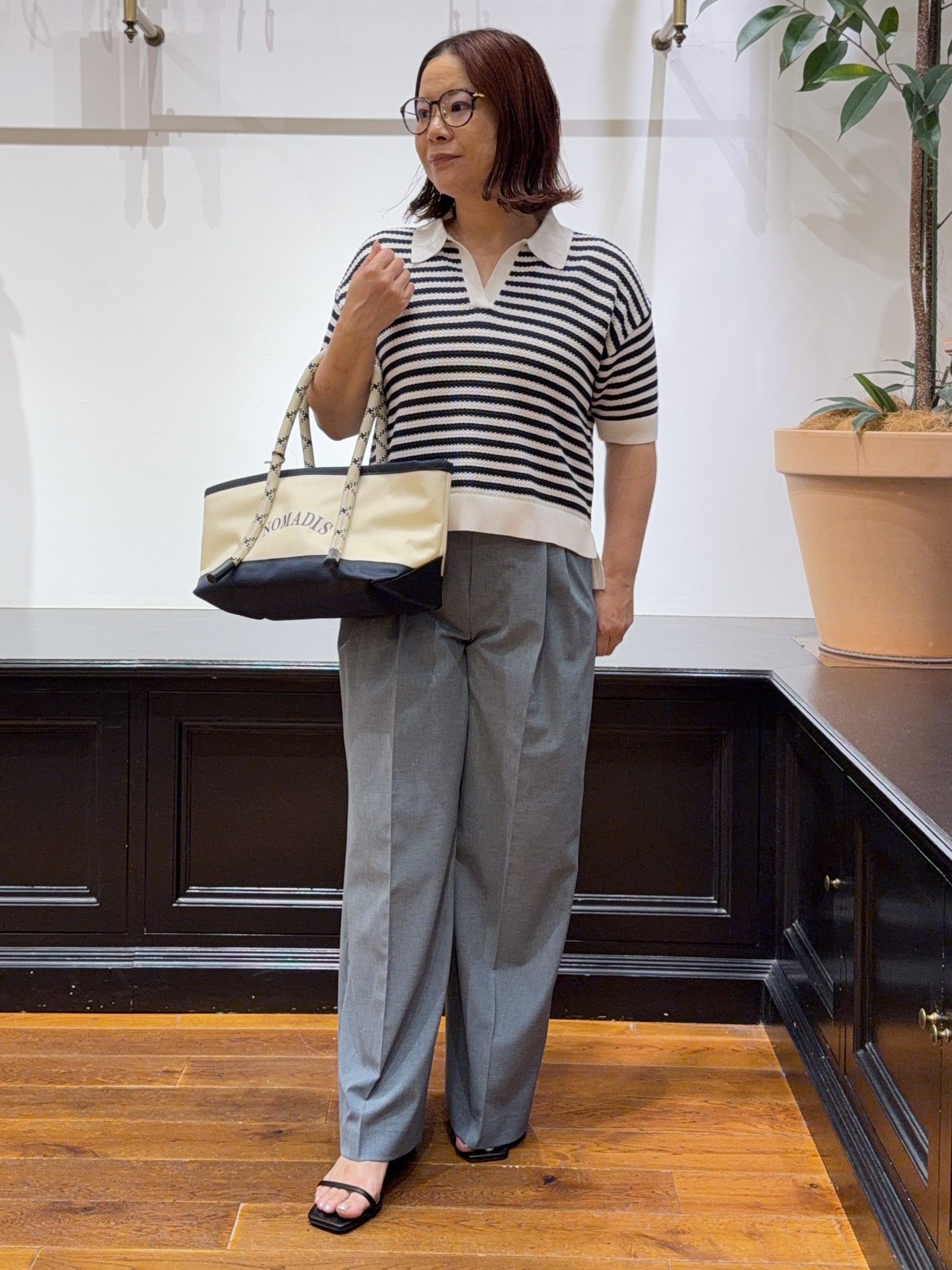 Asamiさんの「DRESSTERIOR｜【otonaMUSE5月号掲載／セットアップ可】ウォッシャブルワイドタックパンツ」を使ったコーディネート