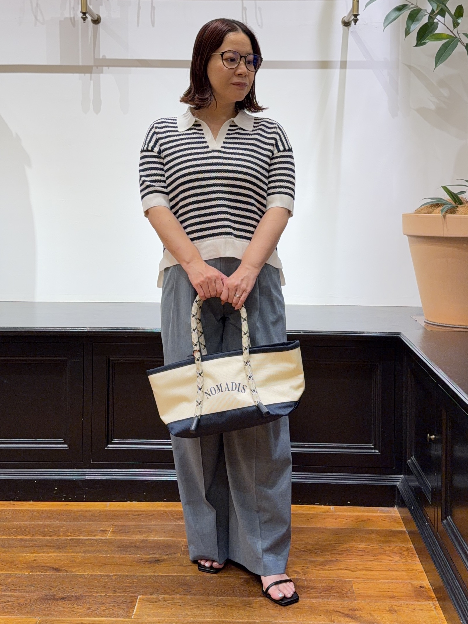 Asamiさんの「DRESSTERIOR｜【otonaMUSE5月号掲載／セットアップ可】ウォッシャブルワイドタックパンツ」を使ったコーディネート