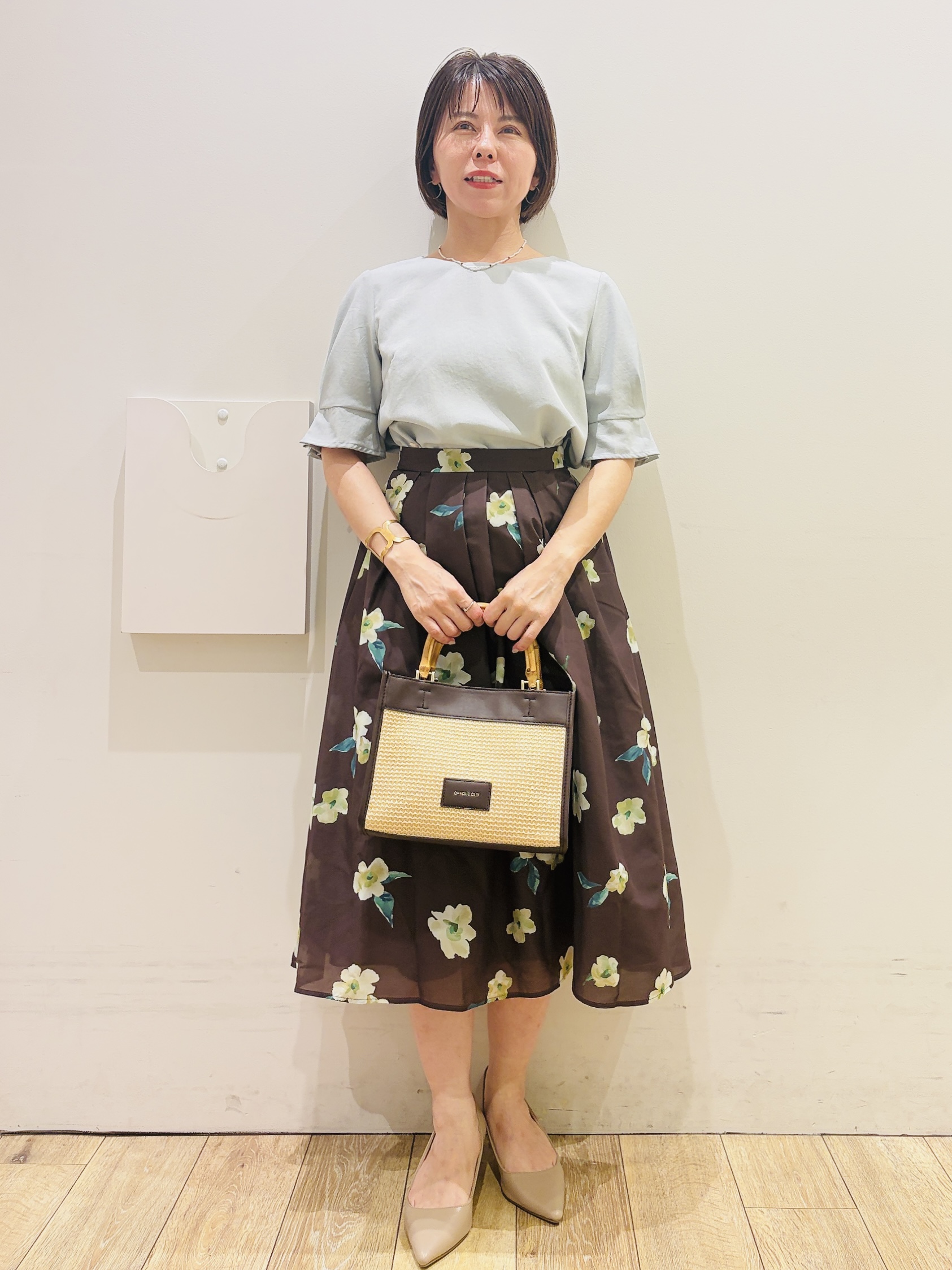 YUKOさんの「index｜【接触冷感／防シワ】ひんやり7分袖テーラードジャケット《洗濯機OK》」を使ったコーディネート