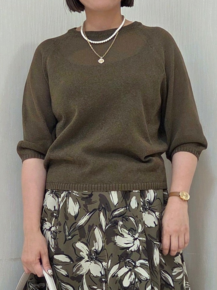 naokoさんの「UNTITLED｜【洗える/ゆったり】クルーネックドライニット」を使ったコーディネート