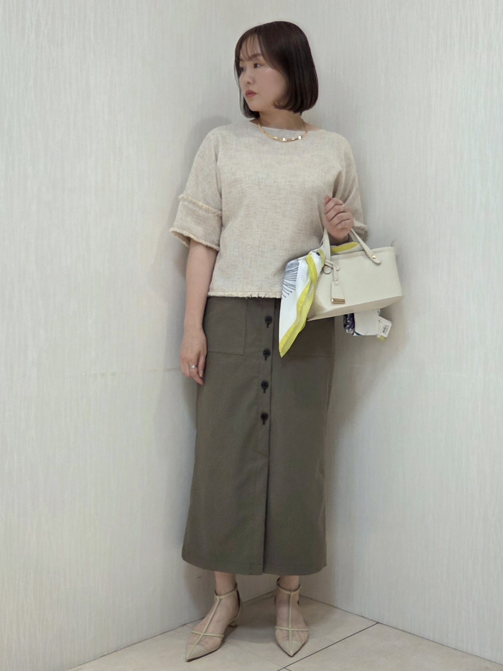 naokoさんの「UNTITLED｜【ステンレスチェーン】ティアーズネックレス」を使ったコーディネート