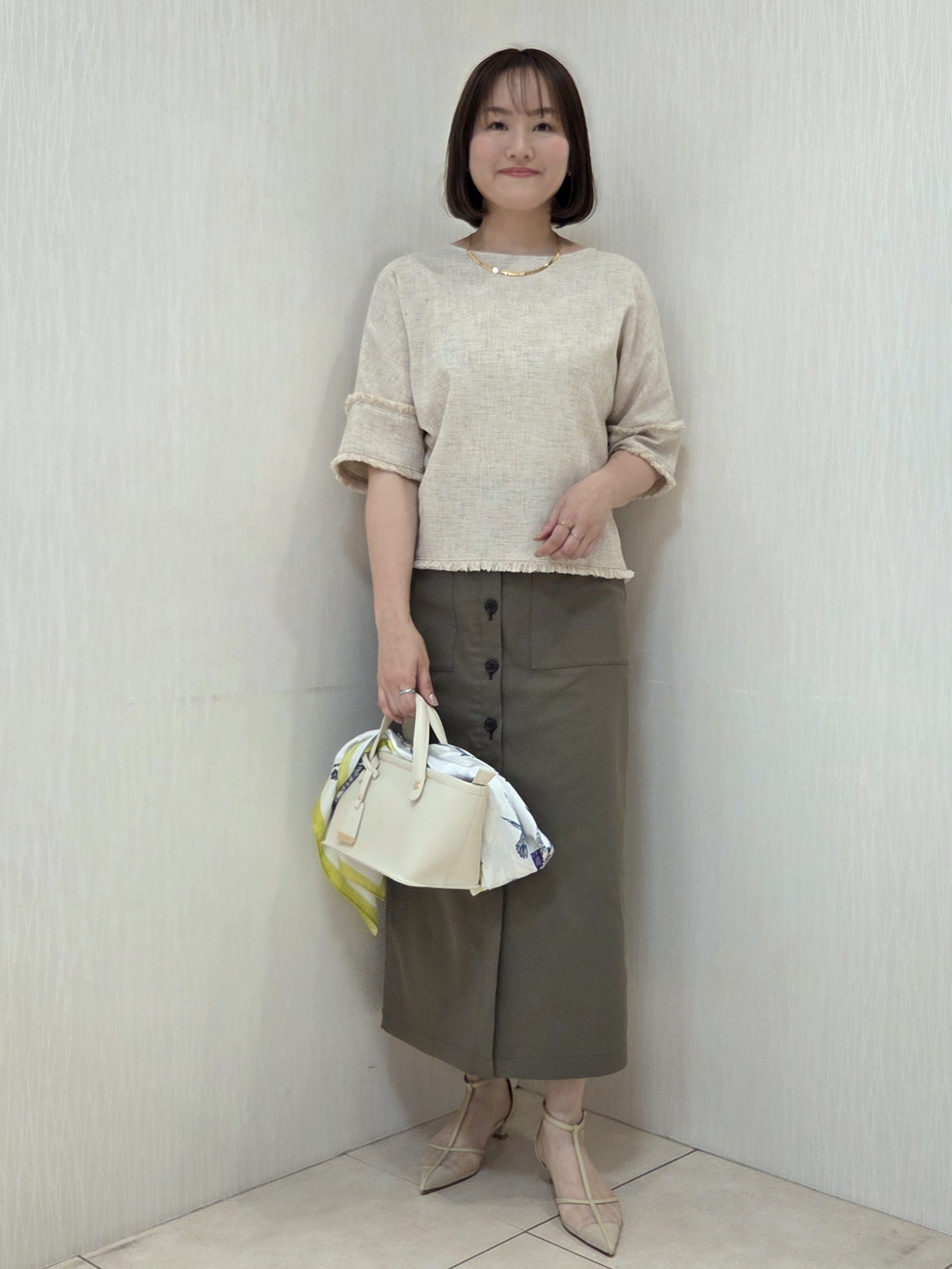 naokoさんの「UNTITLED｜【ステンレスチェーン】ティアーズネックレス」を使ったコーディネート