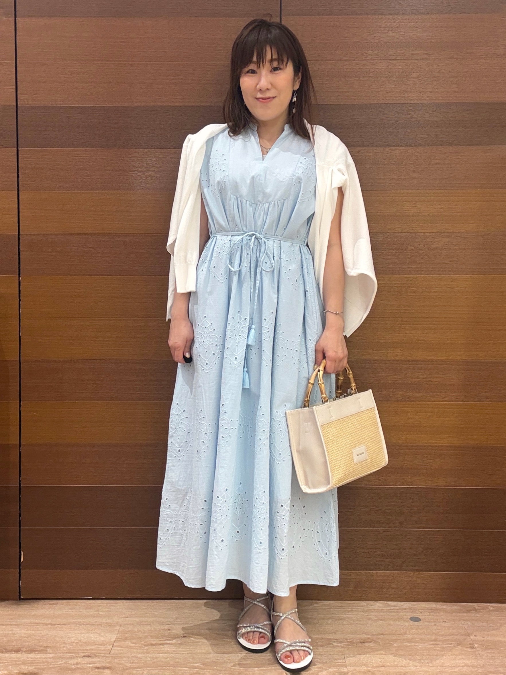 maichiさんの「OPAQUE.CLIP｜【接触冷感】ニットカーディガン《洗濯機OK／抗ピリング》」を使ったコーディネート