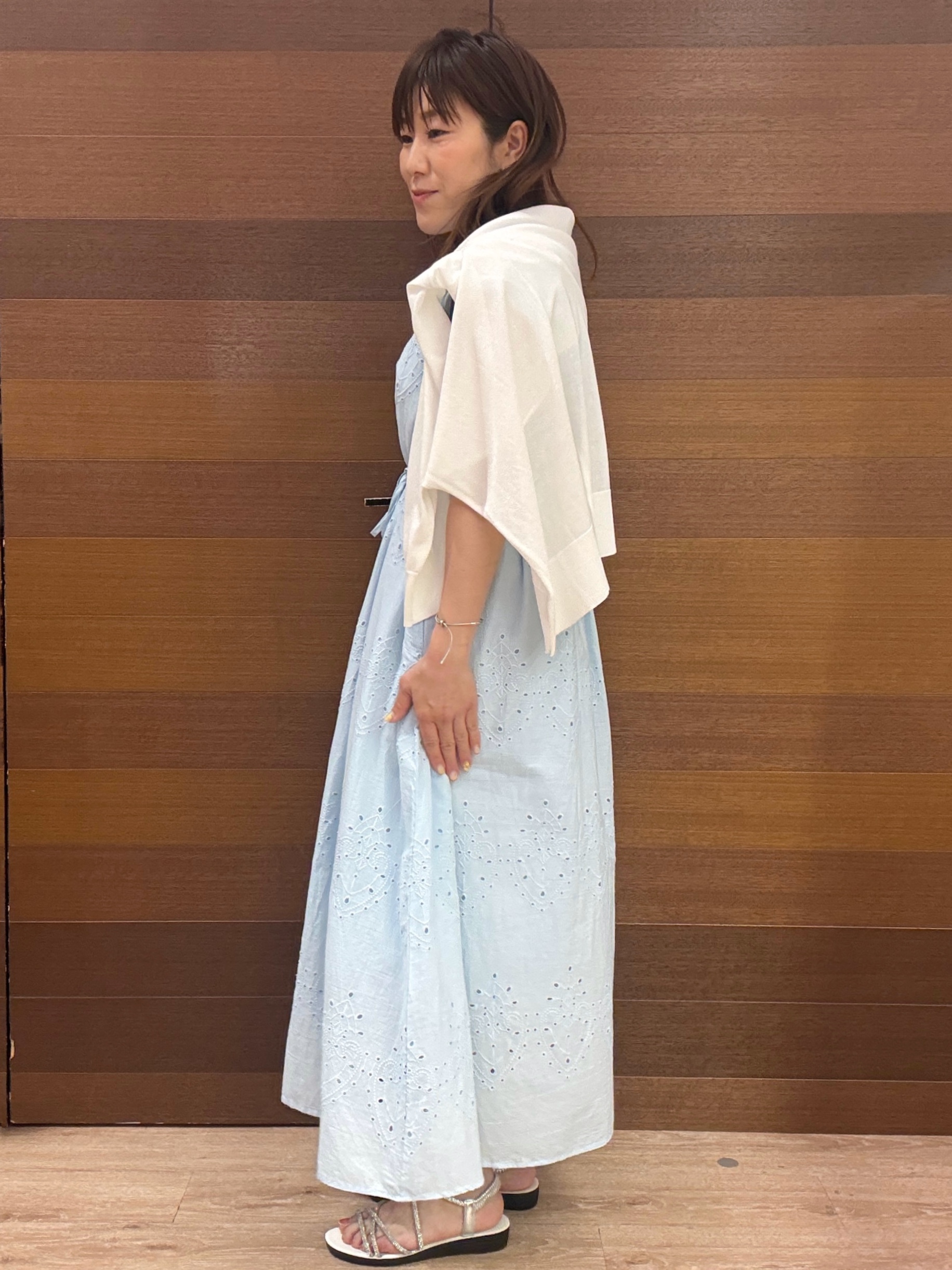 maichiさんの「OPAQUE.CLIP｜【接触冷感】ニットカーディガン《洗濯機OK／抗ピリング》」を使ったコーディネート