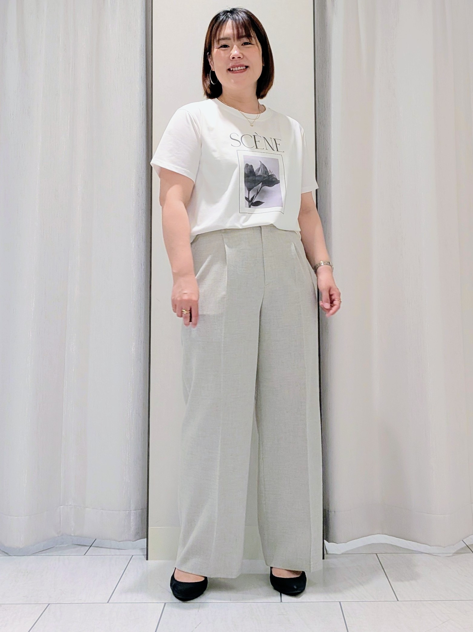 Onumaさんの「UNTITLED｜◆【さらりと快適/セットアップ可/UV/接触冷感】スラブカラーレスジャケット」を使ったコーディネート