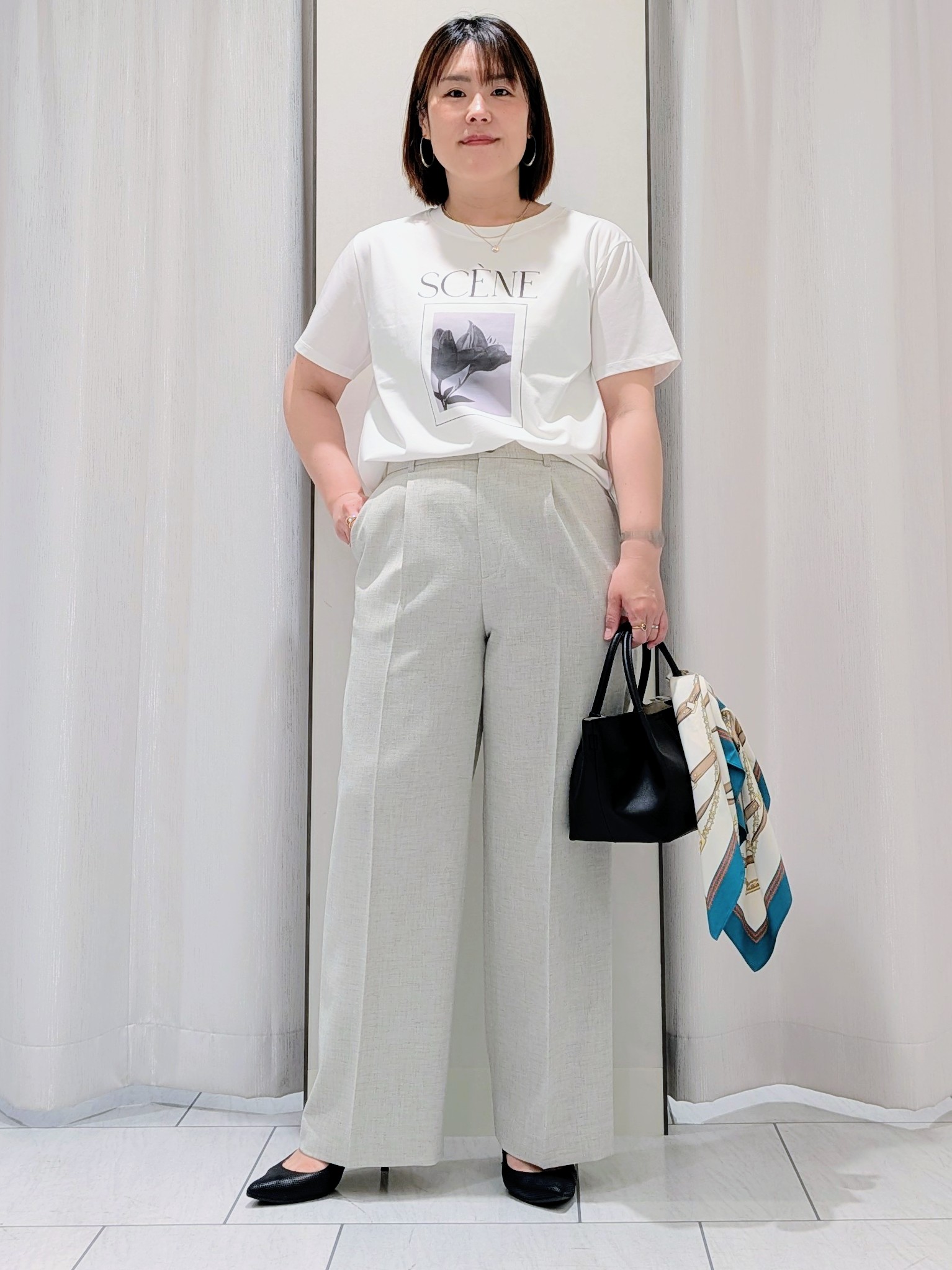 Onumaさんの「UNTITLED｜◆【さらりと快適/セットアップ可/UV/接触冷感】スラブカラーレスジャケット」を使ったコーディネート
