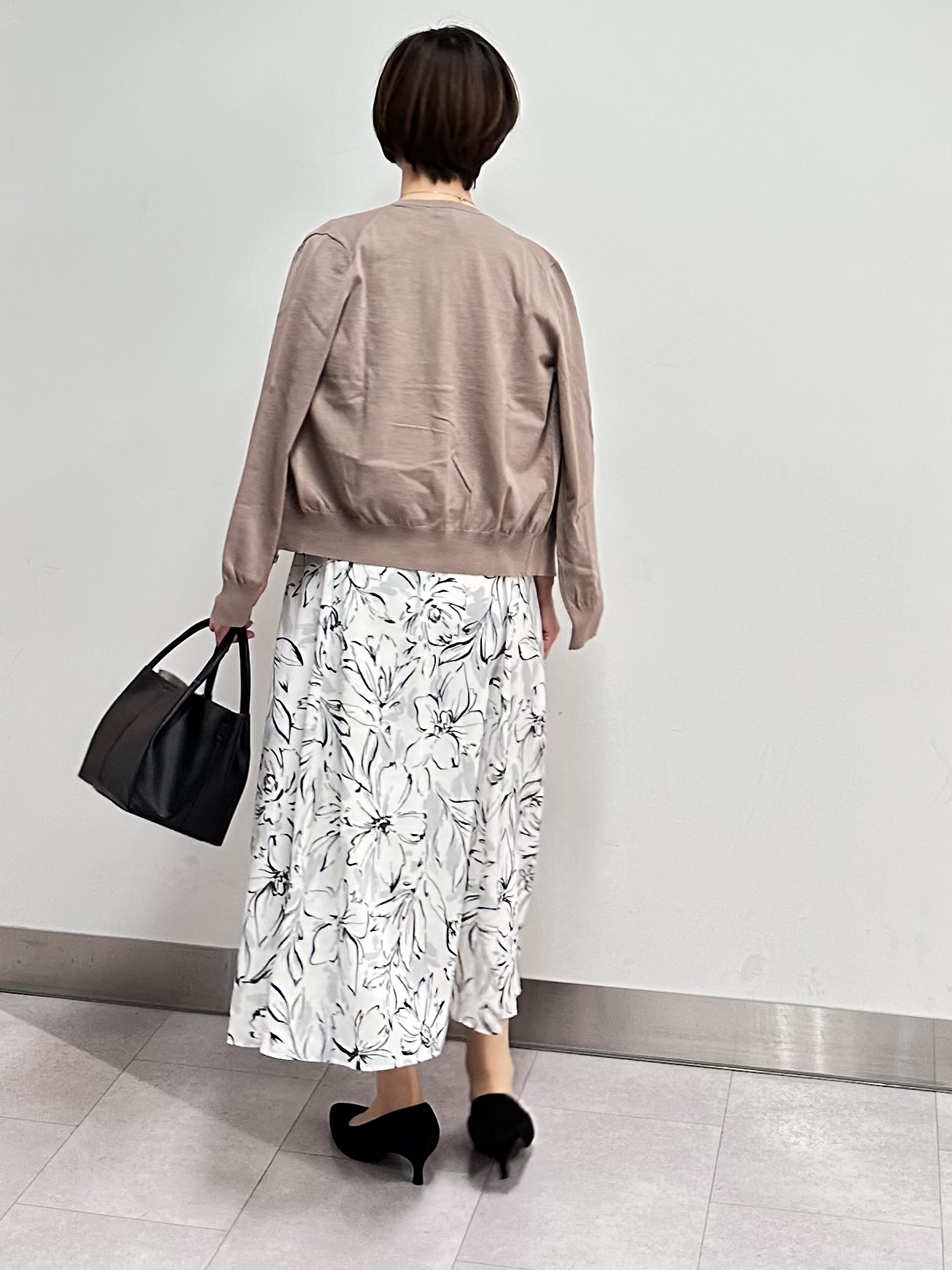 みなこさんの「UNTITLED｜◆【9色展開/アンサンブル可】コットンクルーネックカーディガン」を使ったコーディネート