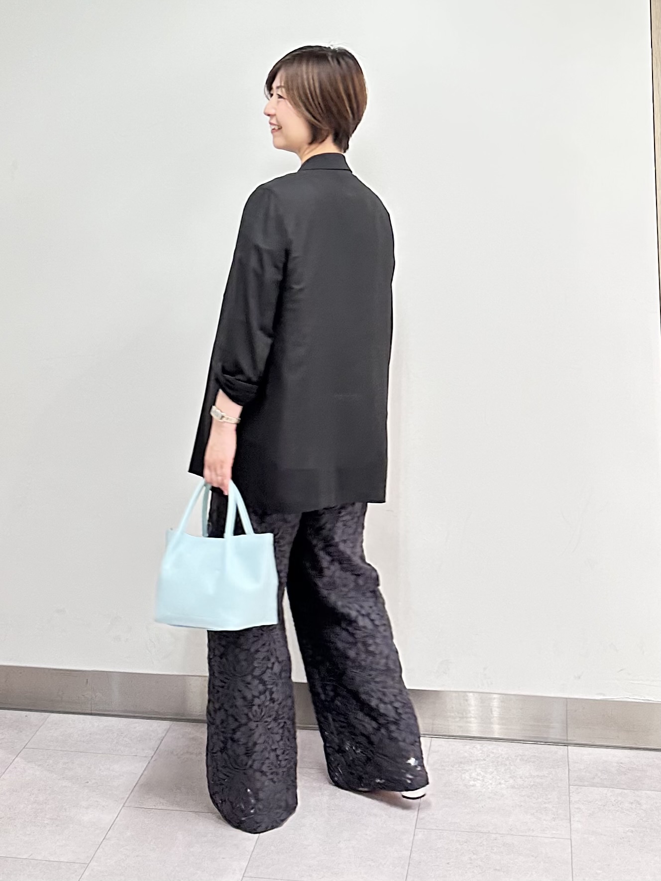 みなこさんの「UNTITLED｜◆【セットアップ可/接触冷感/通気性】ドライシアーダブルジャケット」を使ったコーディネート