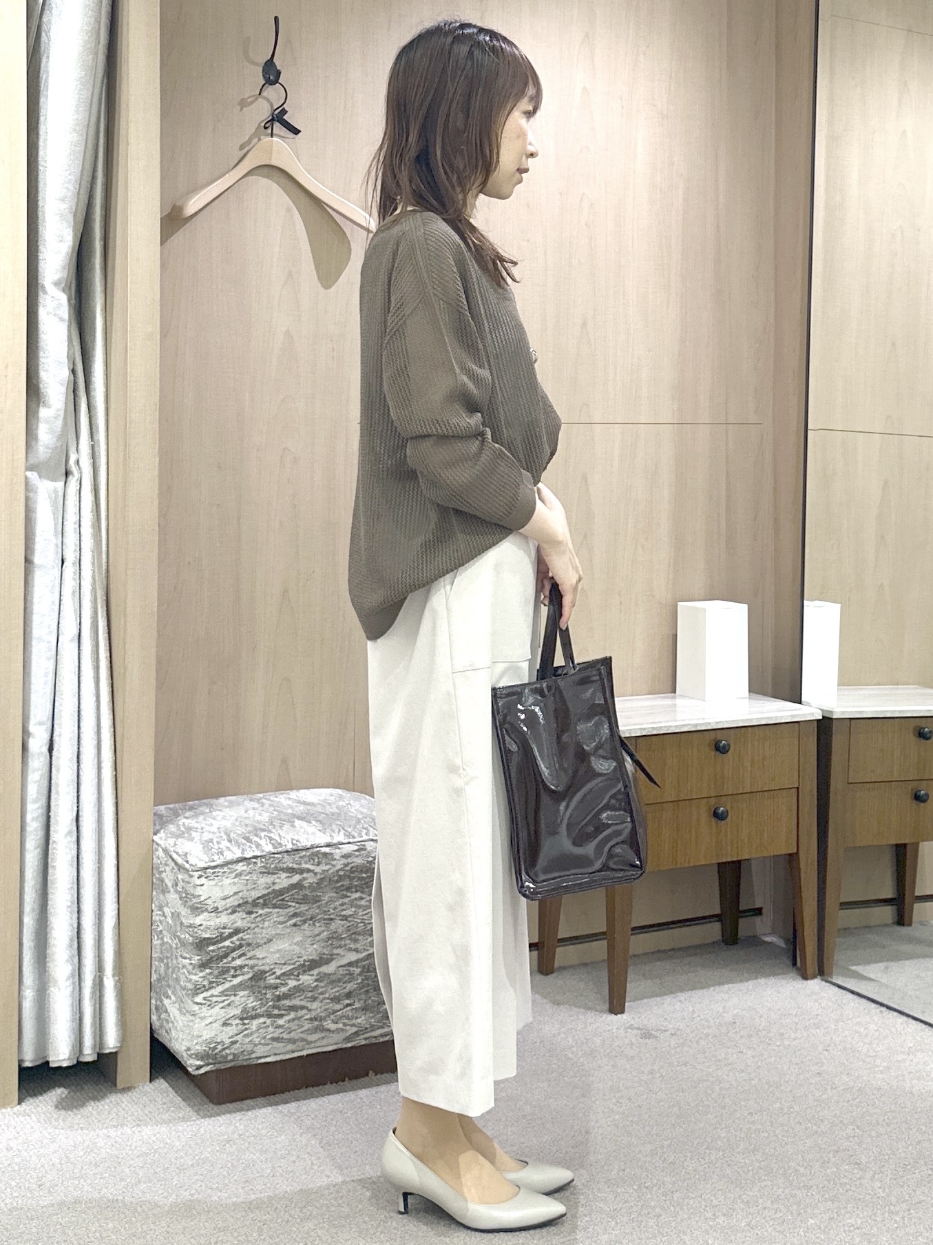 Miwaさんの「UNTITLED｜◆シアーメッシュニット」を使ったコーディネート
