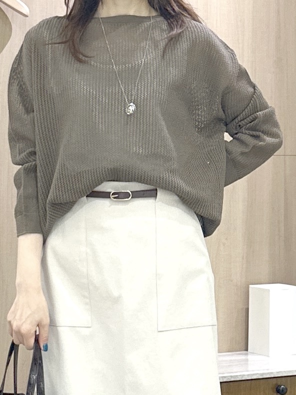 Miwaさんの「UNTITLED｜◆シアーメッシュニット」を使ったコーディネート