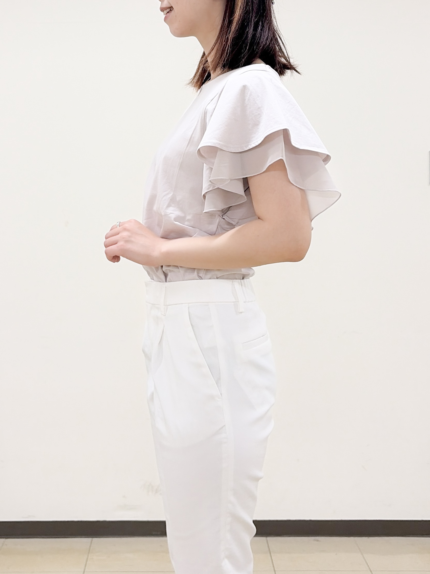 yurinaさんの「index｜【接触冷感／防シワ】ひんやり7分袖テーラードジャケット《洗濯機OK》」を使ったコーディネート