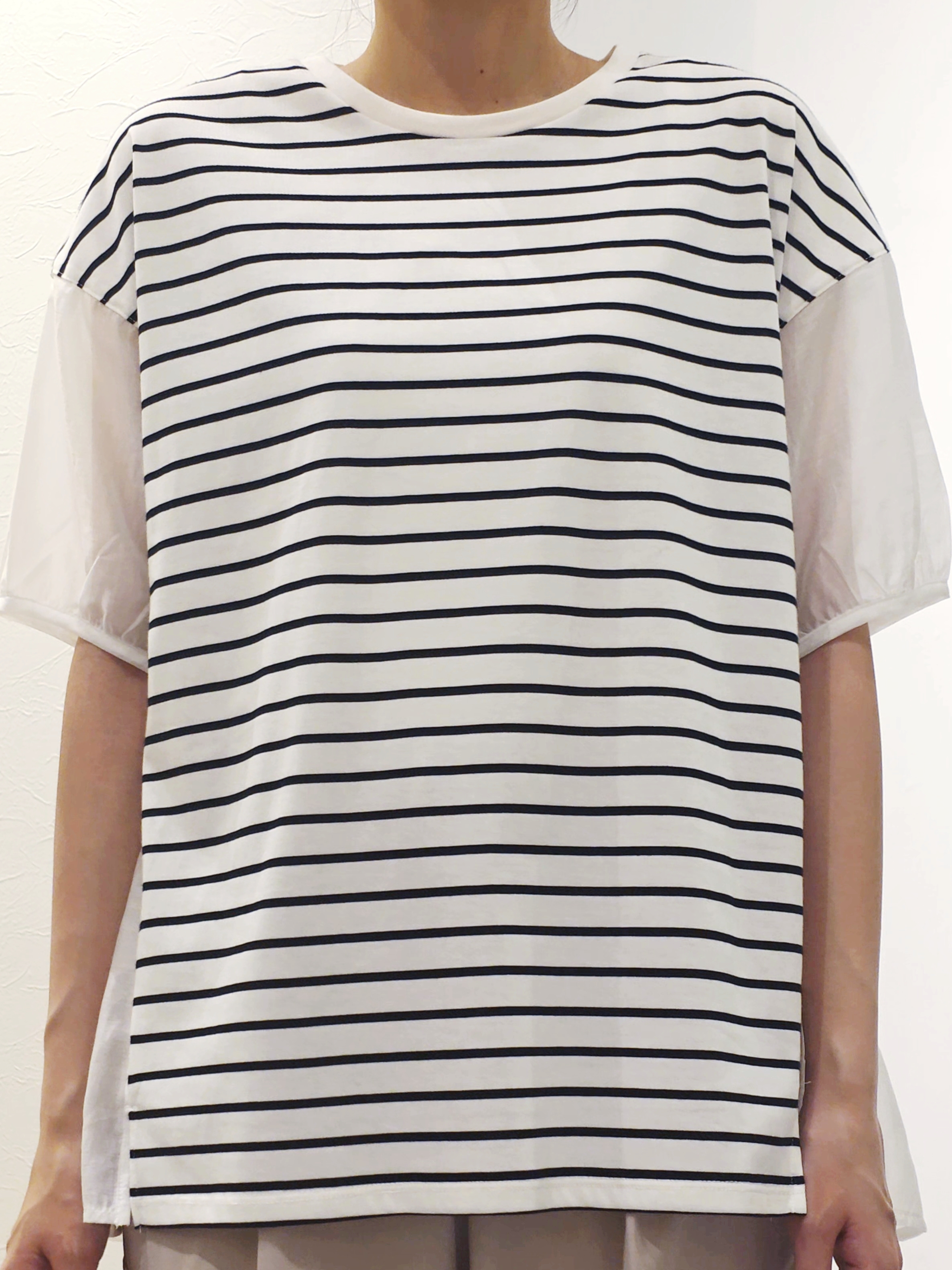 ケイさんの「grove｜【UVカット】体型カバー叶う、バックプリーツTシャツ」を使ったコーディネート